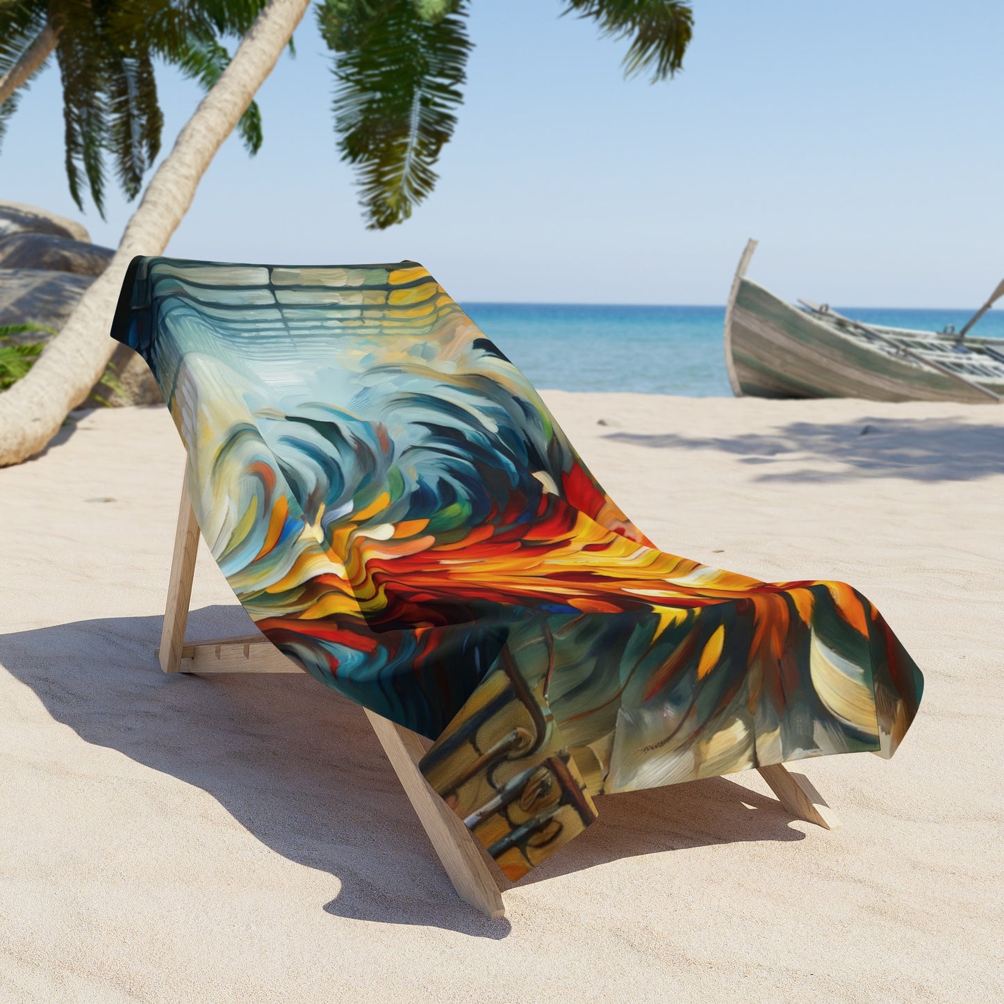 Autumn Whirlwind Escape Beach Towel