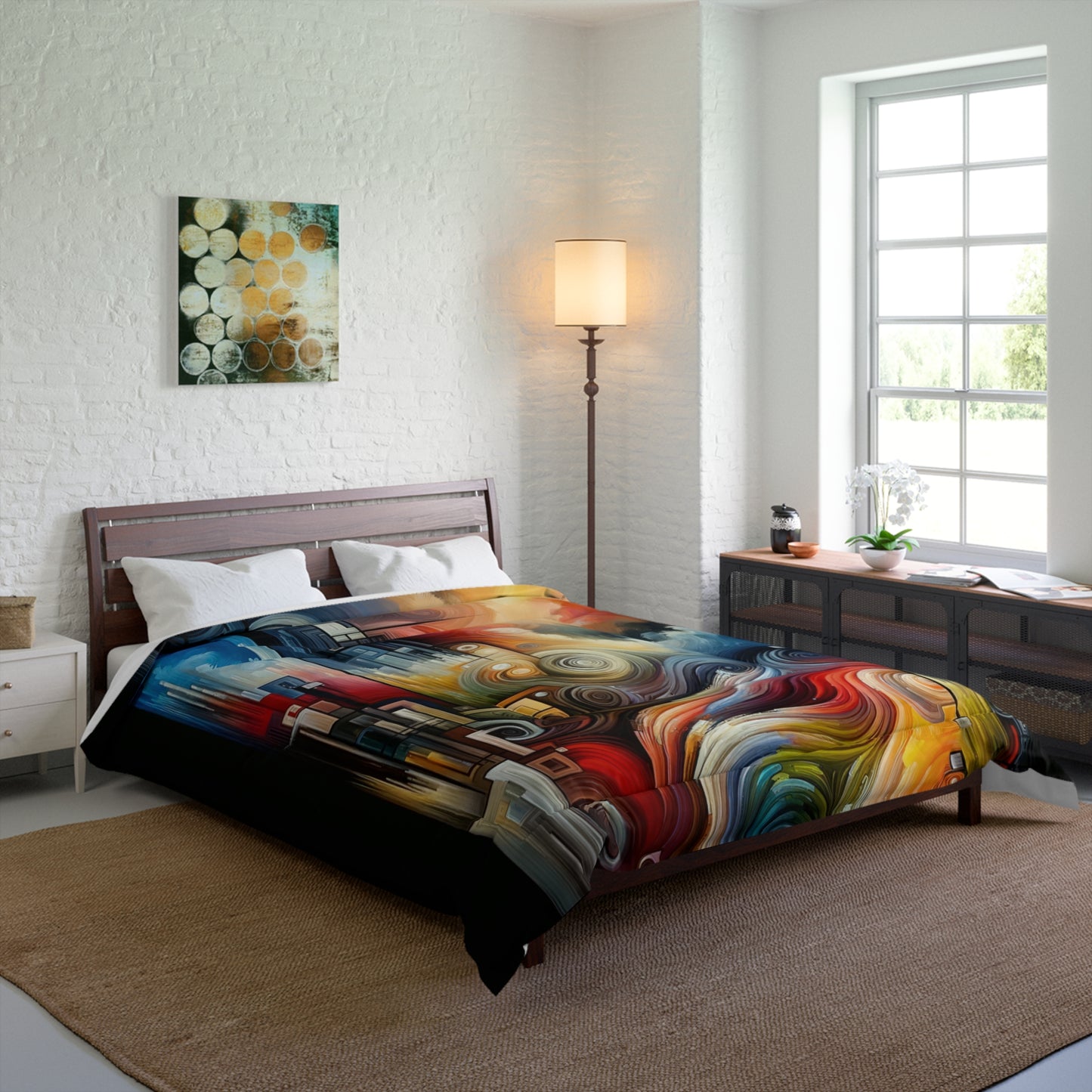Tuning Essence Abstract Comforter