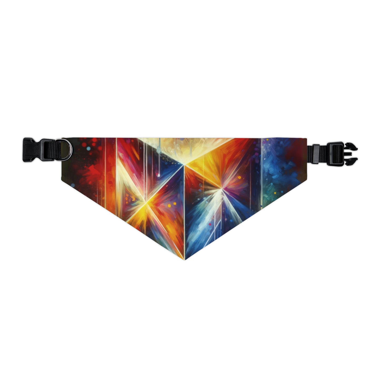 Prismatic Light Spectrum Pet Bandana Collar