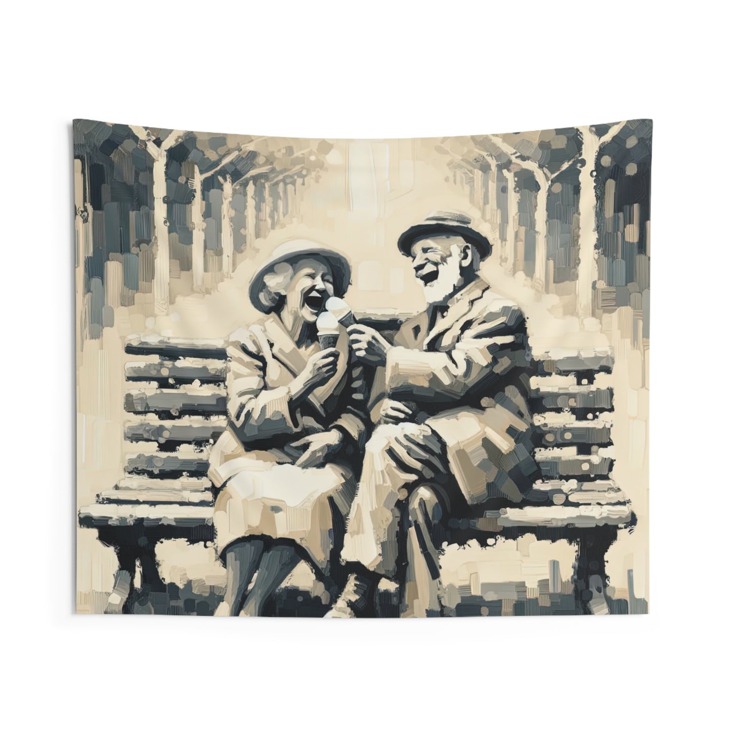 Joyful Companionship Serenity Indoor Wall Tapestries