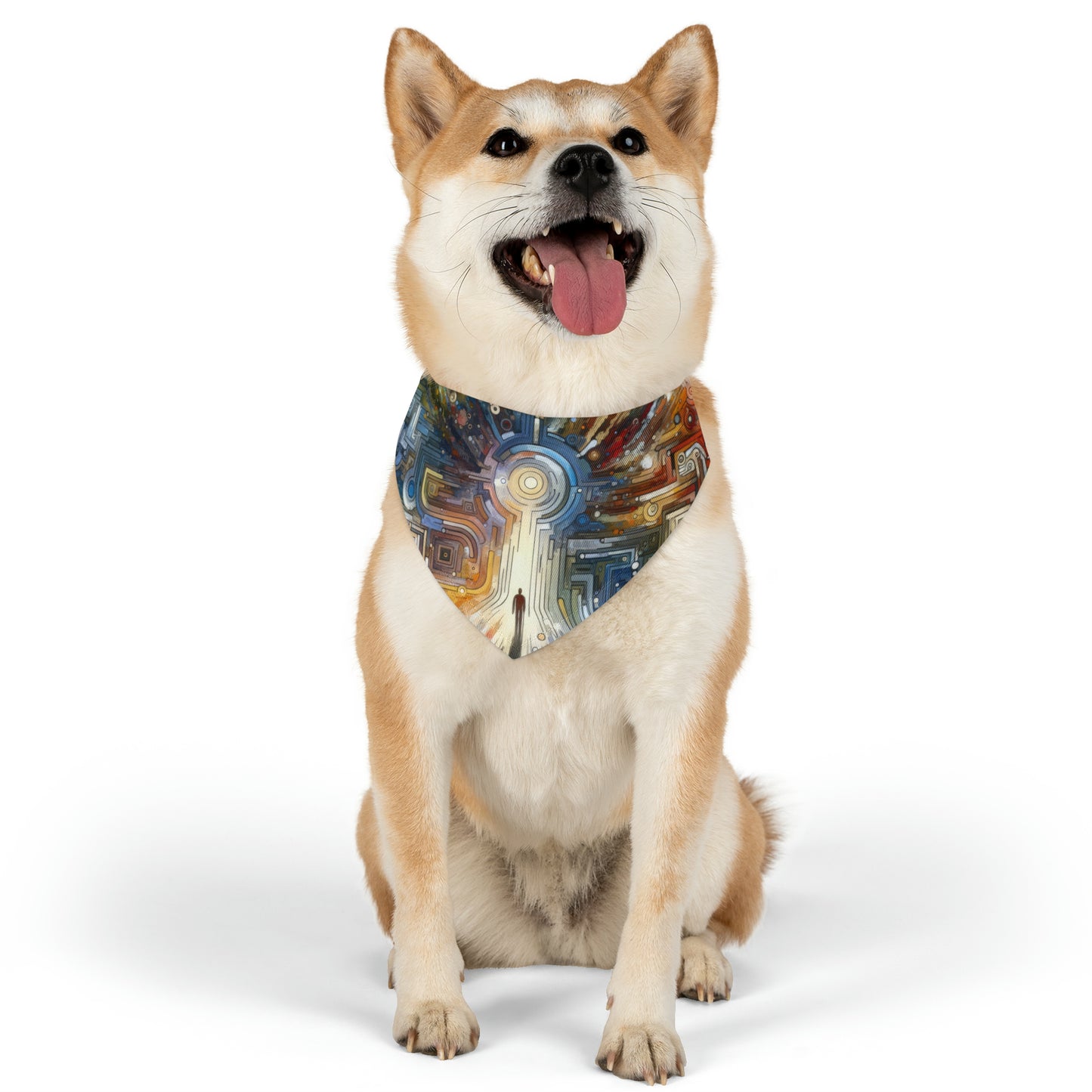 Converging Unity Path Pet Bandana Collar