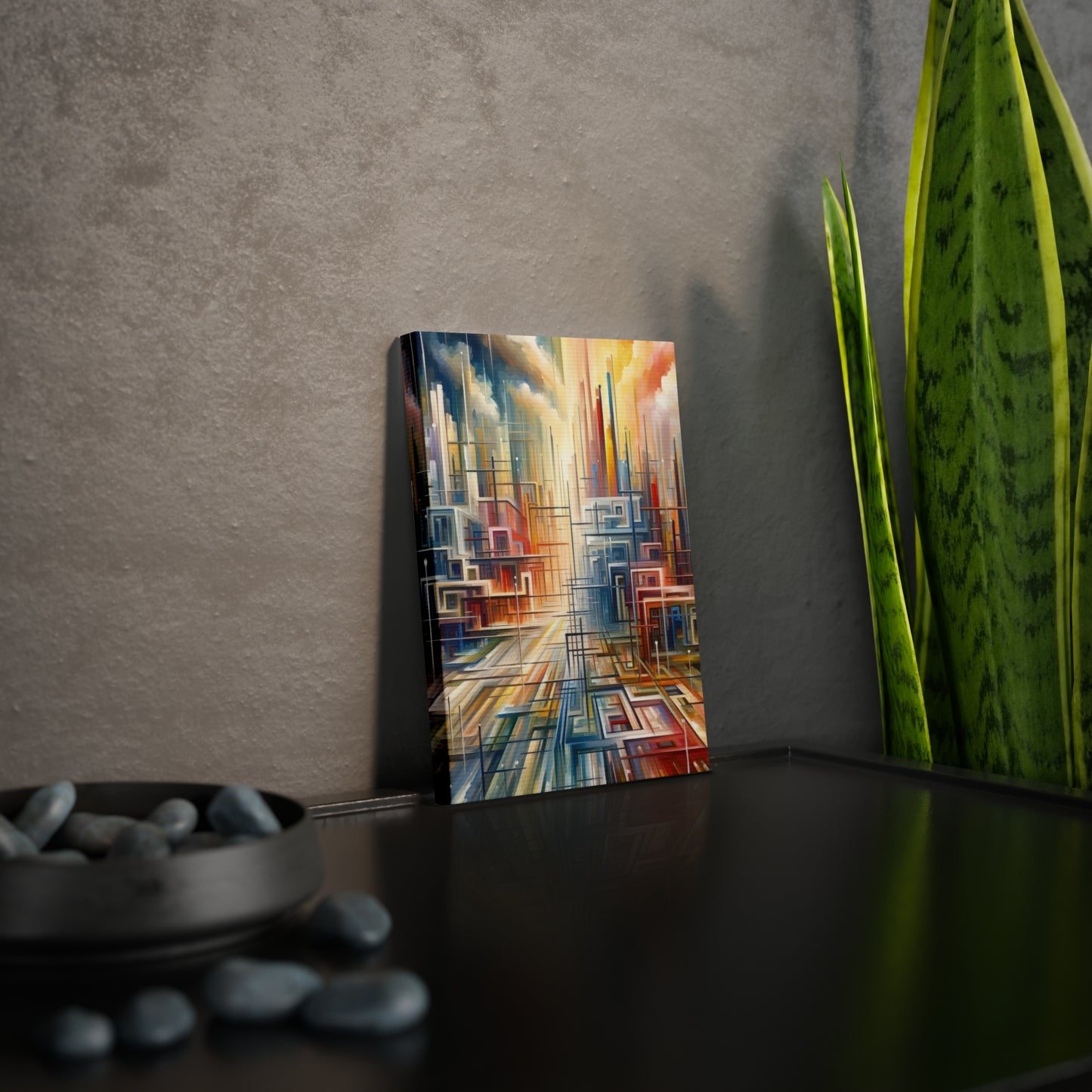 Urban Flow Interconnectedness Canvas Photo Tile