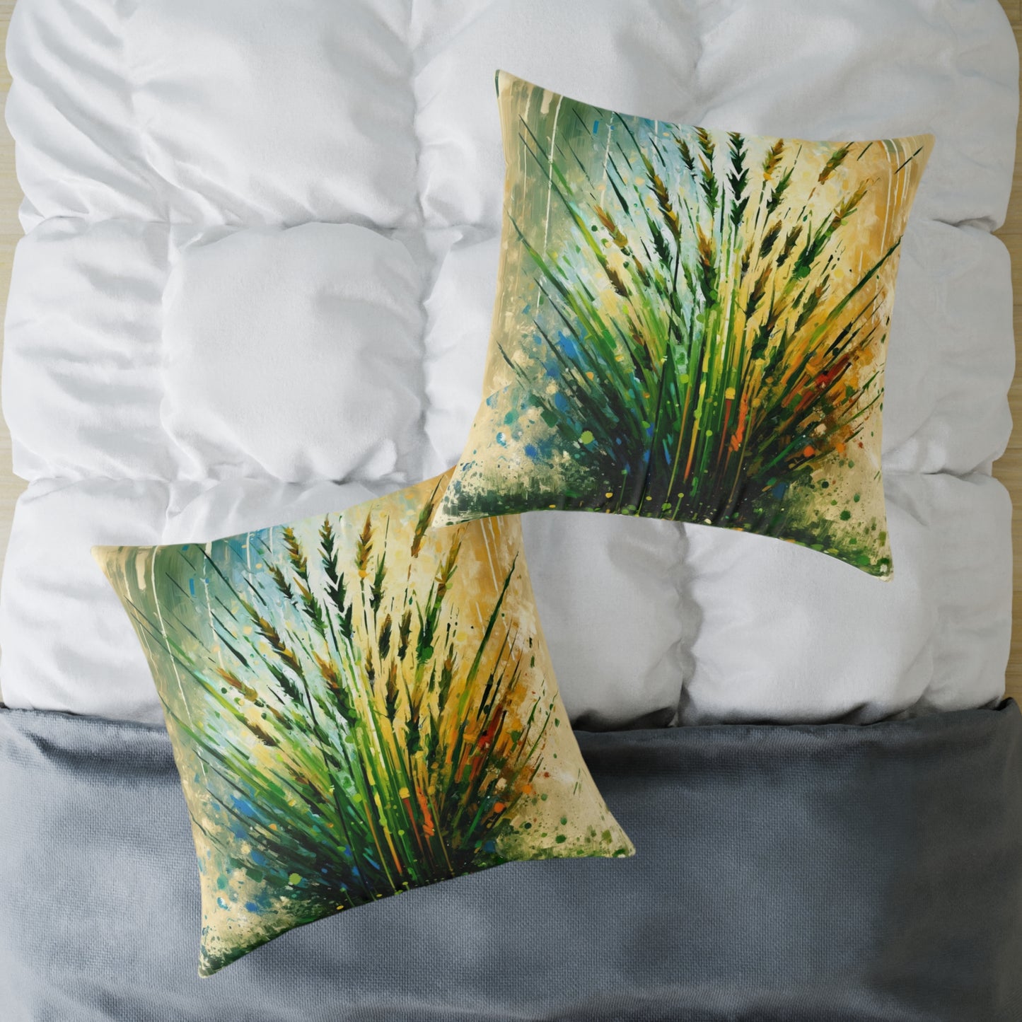 Grass Testament Change Spun Polyester Pillow