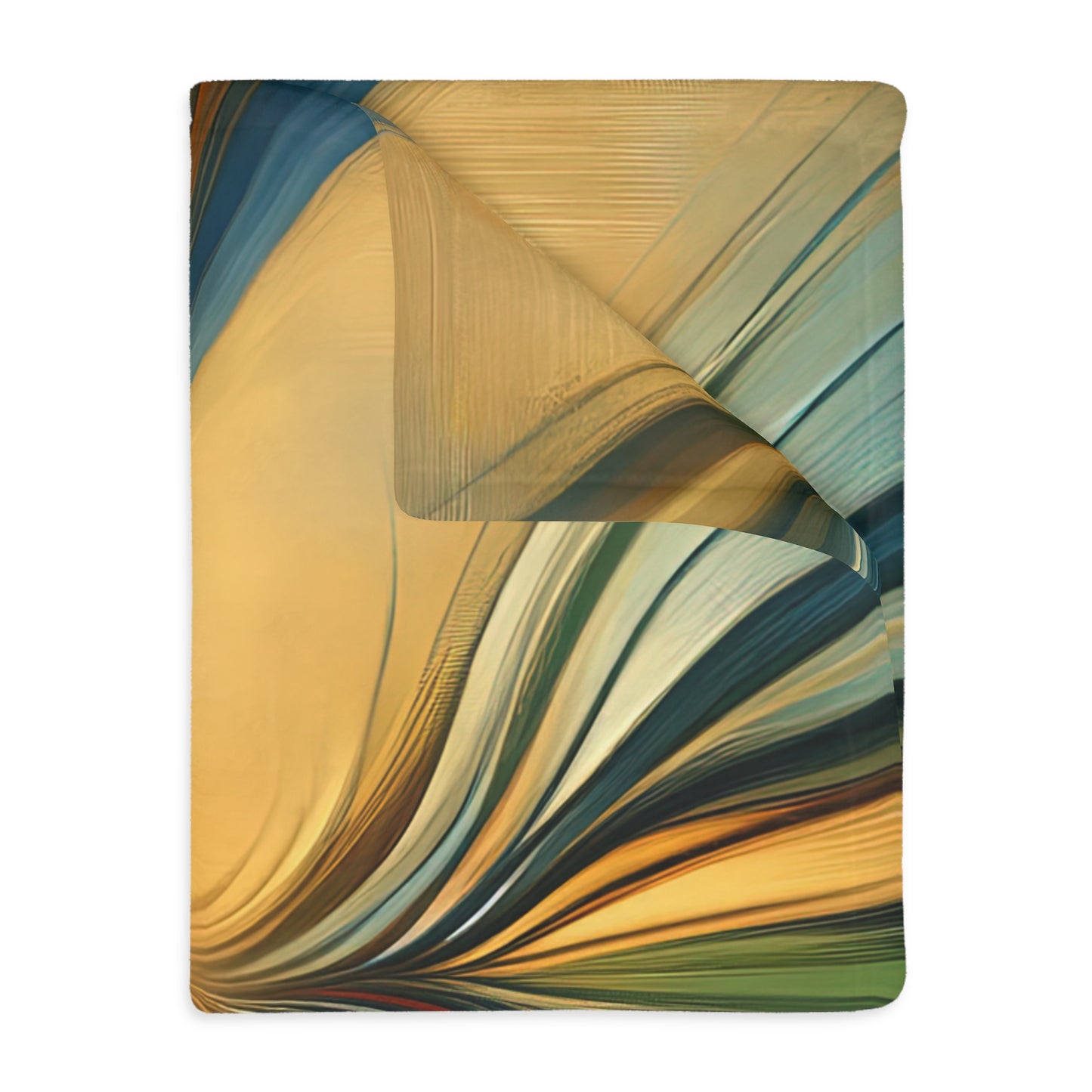 Meditative Commute Flow Velveteen Microfiber Blanket (Two-sided print)