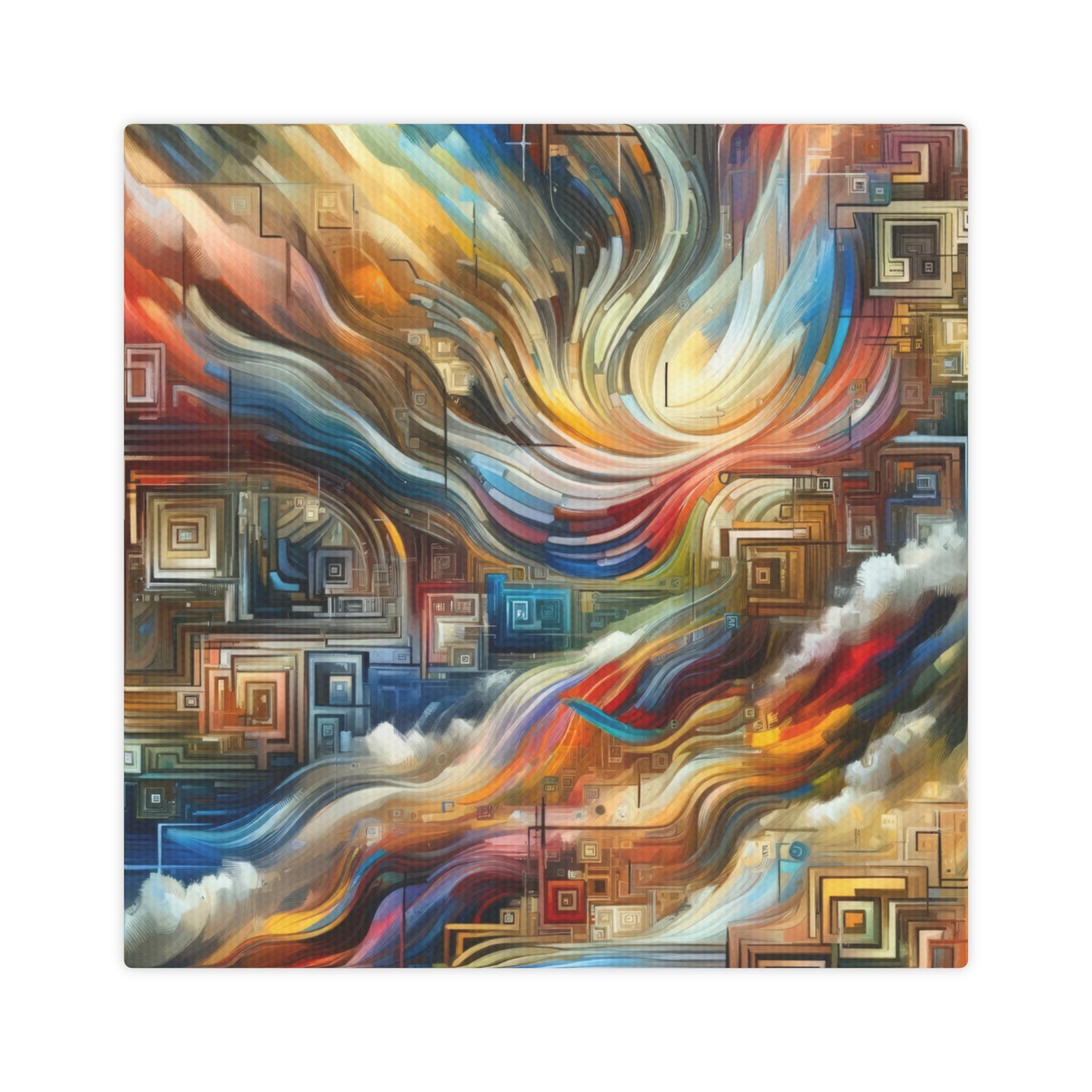 Woven Progress Tapestry Canvas Photo Tile