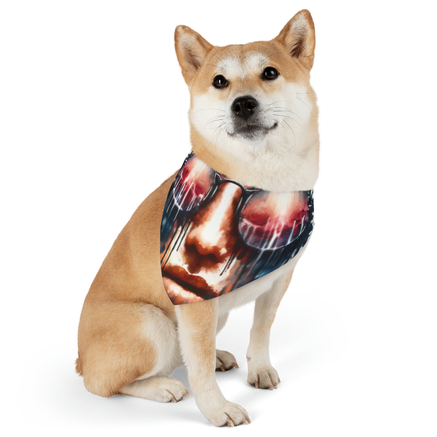 Perception Cleansing Tachism Pet Bandana Collar