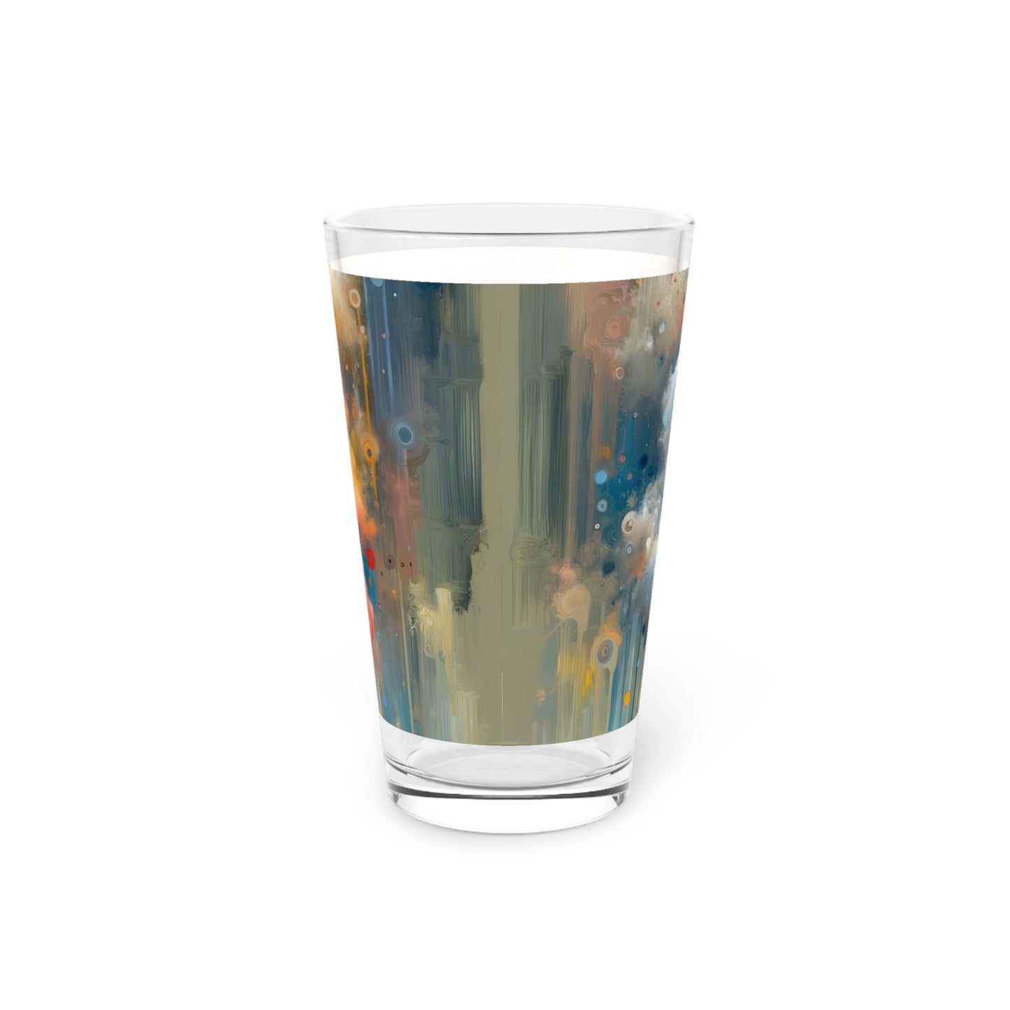 Abstract Beliefs Reflection Pint Glass, 16oz - ATUH.ART