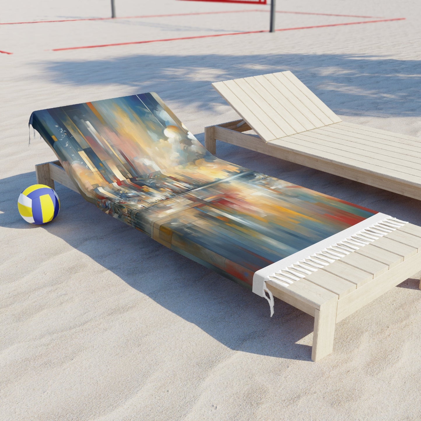 Abstract Buzzing Stillness Boho Beach Cloth - ATUH.ART