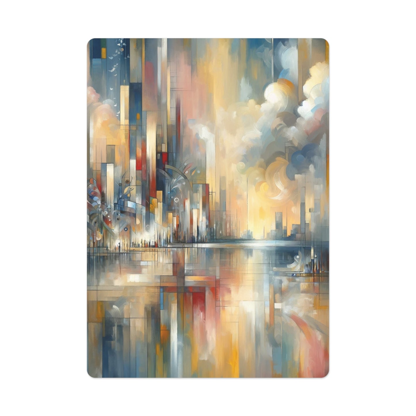 Abstract Buzzing Stillness Poker Cards - ATUH.ART