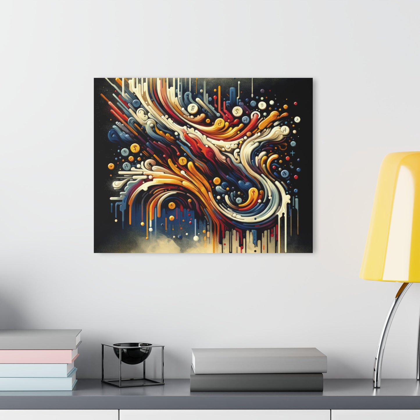 Abstract Financial Flux Acrylic Prints (French Cleat Hanging) - ATUH.ART