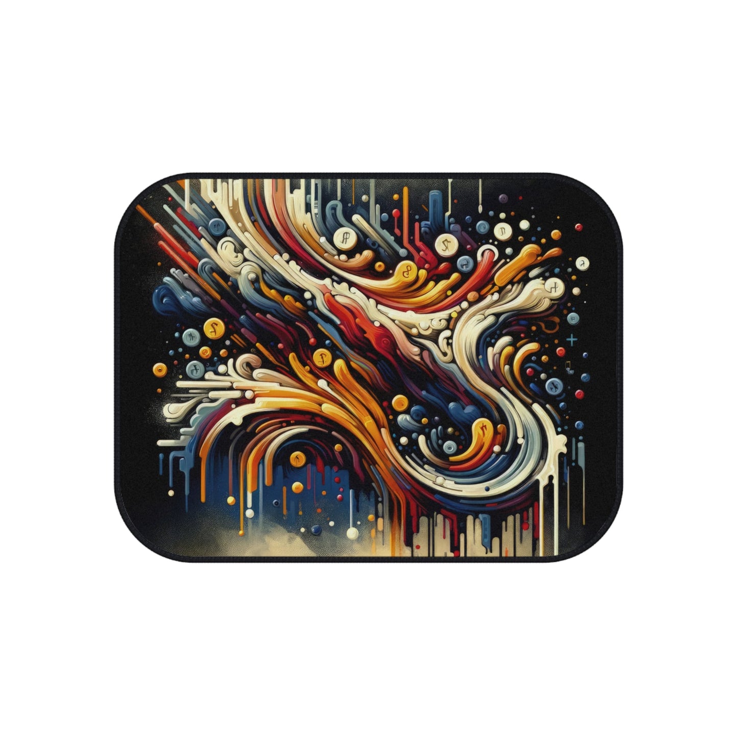 Abstract Financial Flux Car Mats (Set of 4) - ATUH.ART