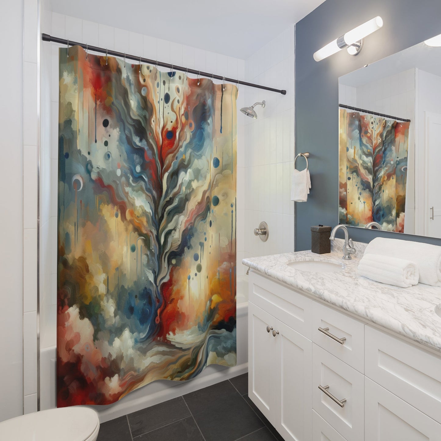 Abstract Forgiveness Offering Shower Curtains - ATUH.ART