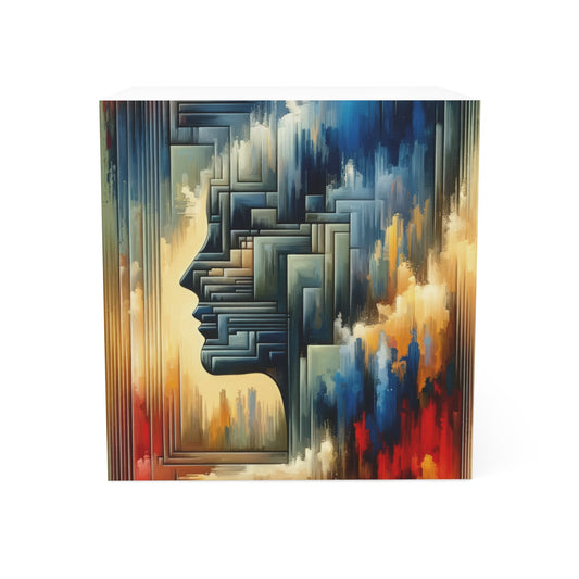 Abstract Geometric Boundaries Note Cube - ATUH.ART