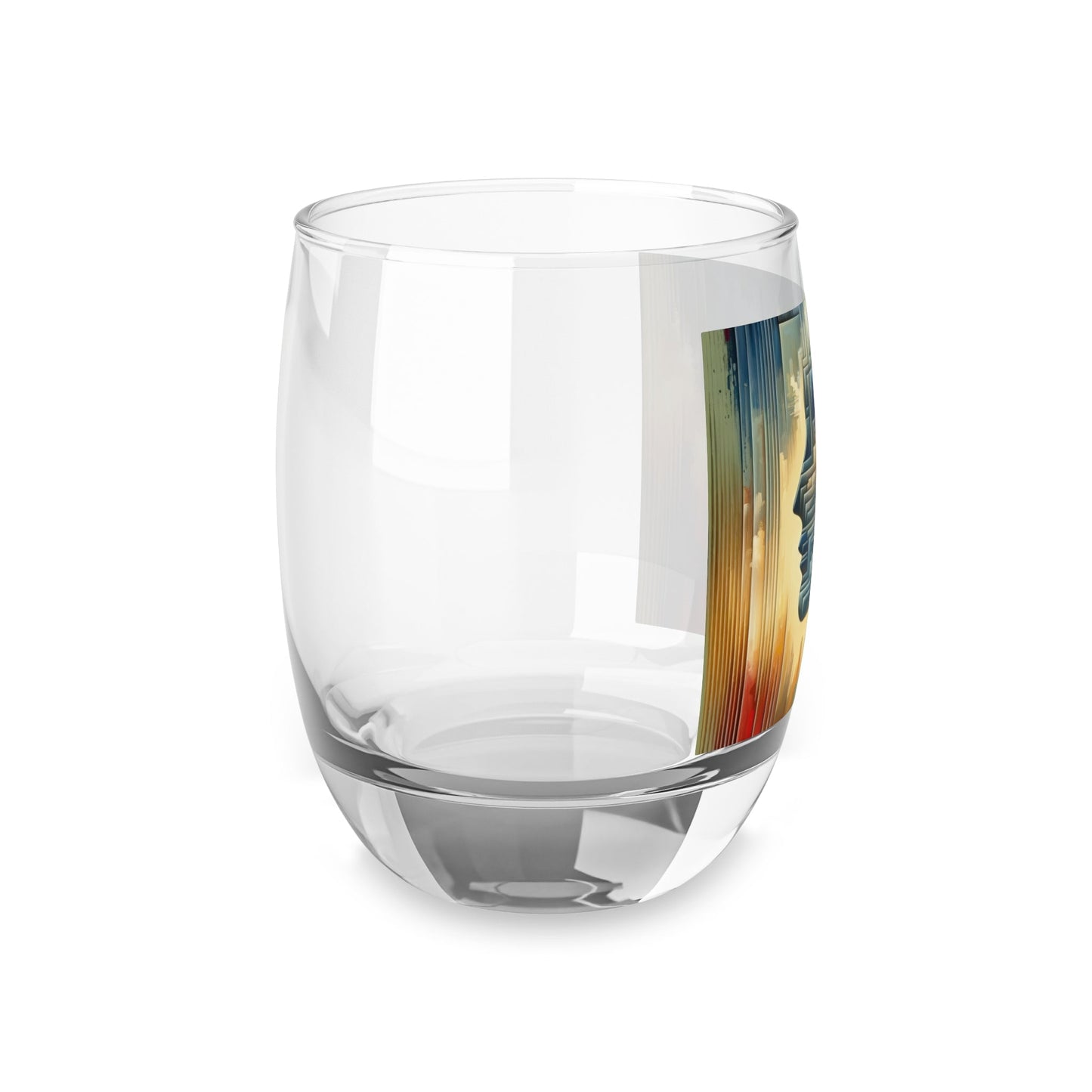 Abstract Geometric Boundaries Whiskey Glass - ATUH.ART