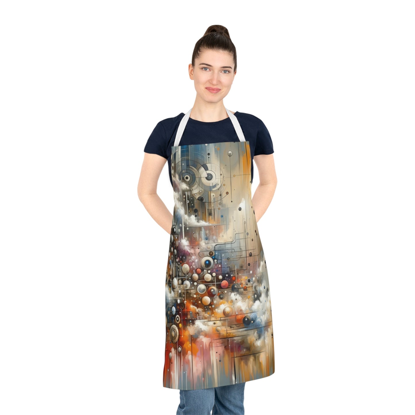 Abstract Mechanical Harmony Adult Apron (AOP) - ATUH.ART