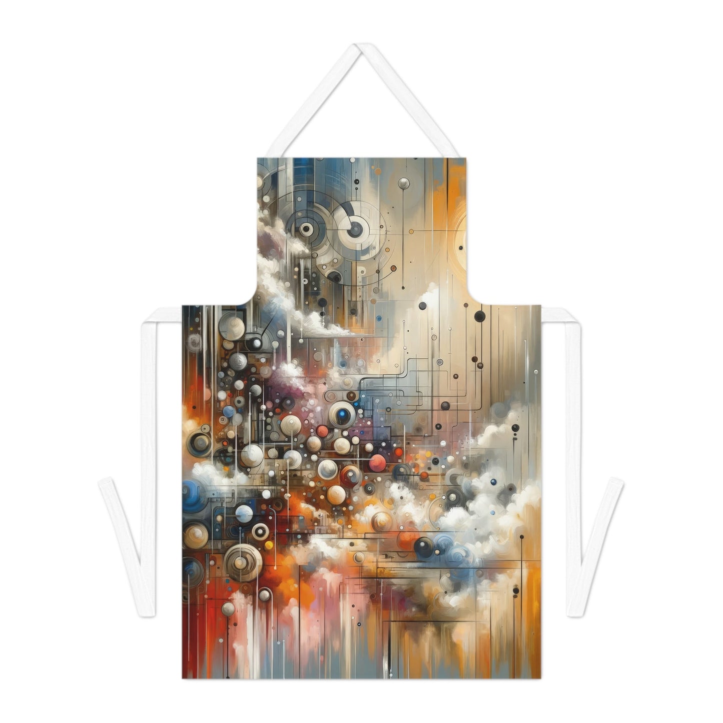 Abstract Mechanical Harmony Adult Apron (AOP) - ATUH.ART