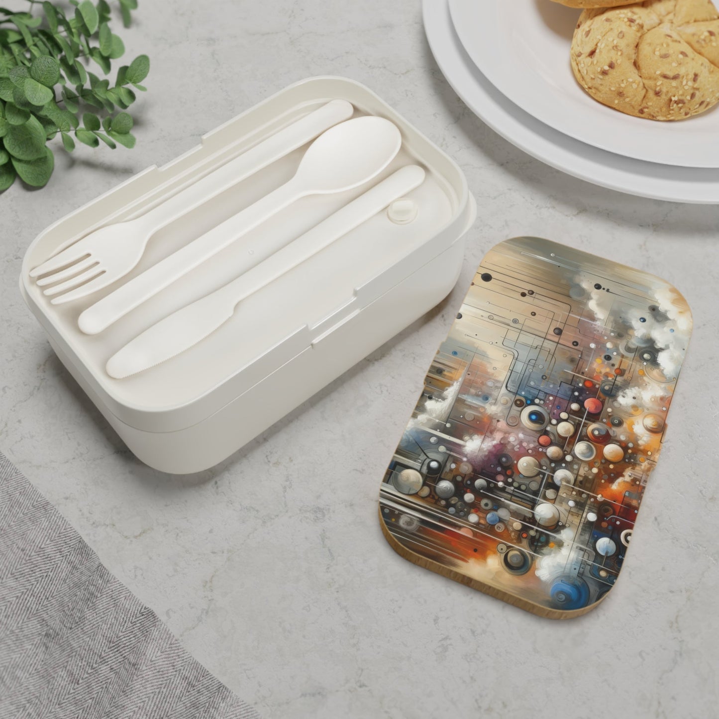 Abstract Mechanical Harmony Bento Lunch Box - ATUH.ART
