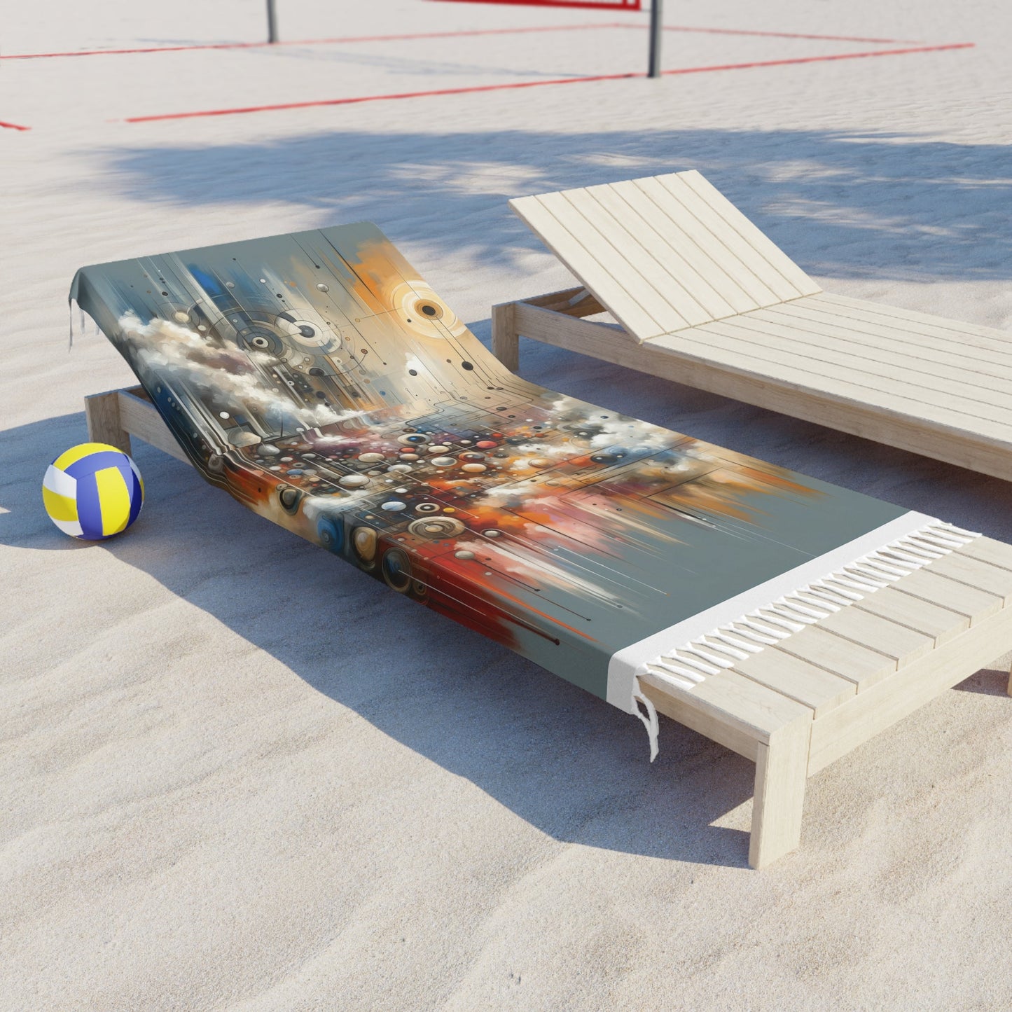 Abstract Mechanical Harmony Boho Beach Cloth - ATUH.ART