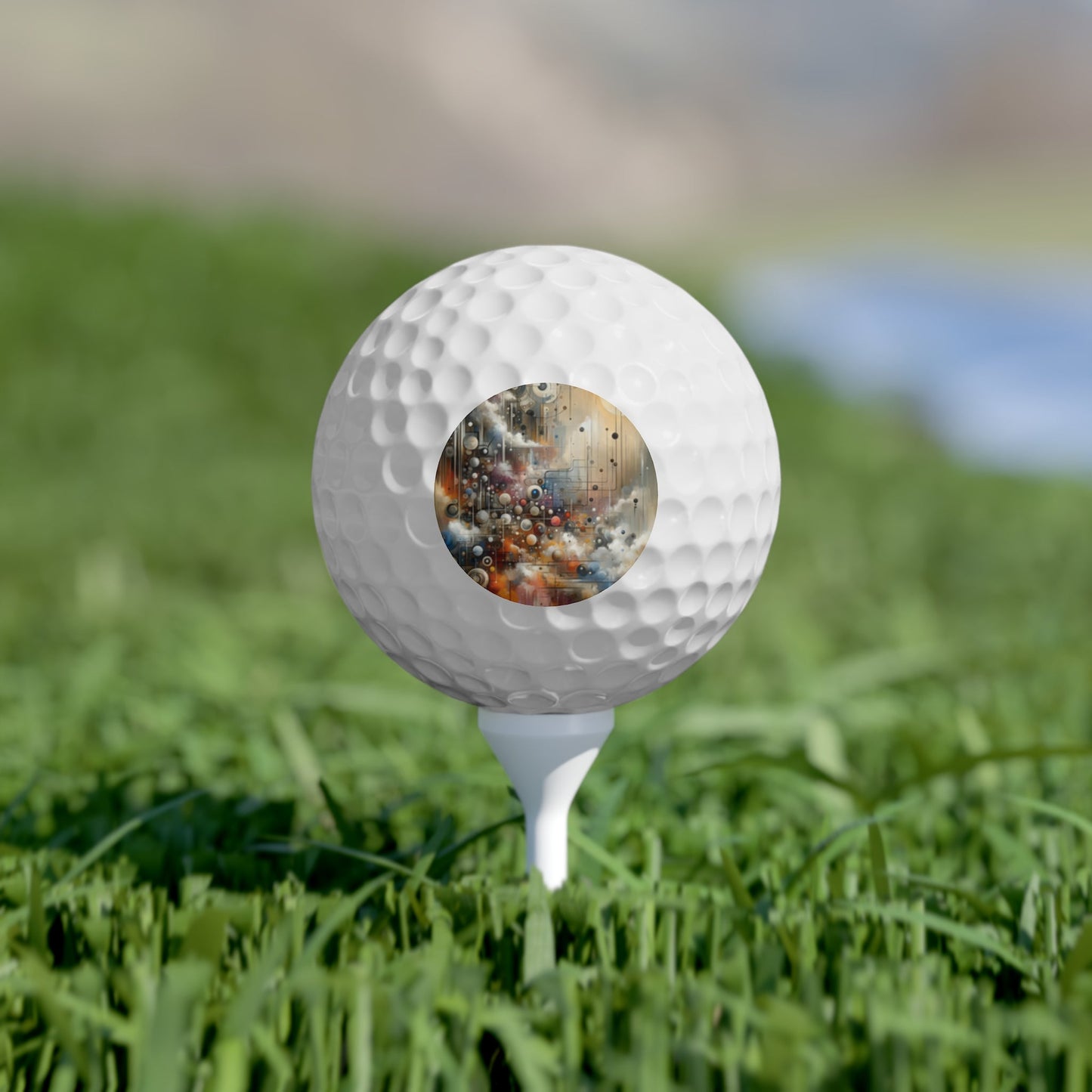 Abstract Mechanical Harmony Golf Balls, 6pcs - ATUH.ART