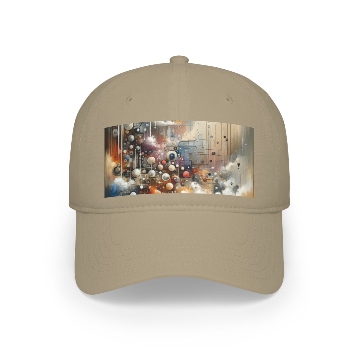 Abstract Mechanical Harmony Low Profile Baseball Cap - ATUH.ART
