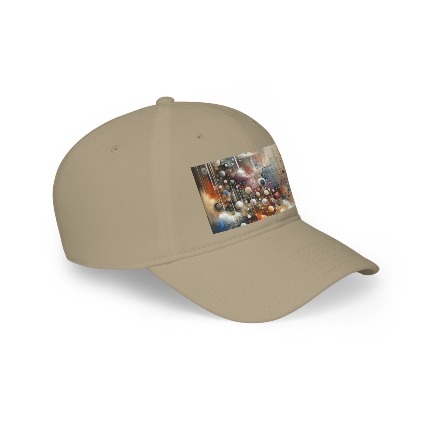 Abstract Mechanical Harmony Low Profile Baseball Cap - ATUH.ART