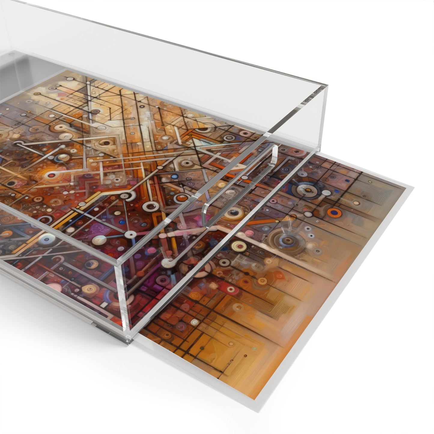 Abstract Structural Complexity Acrylic Serving Tray - ATUH.ART
