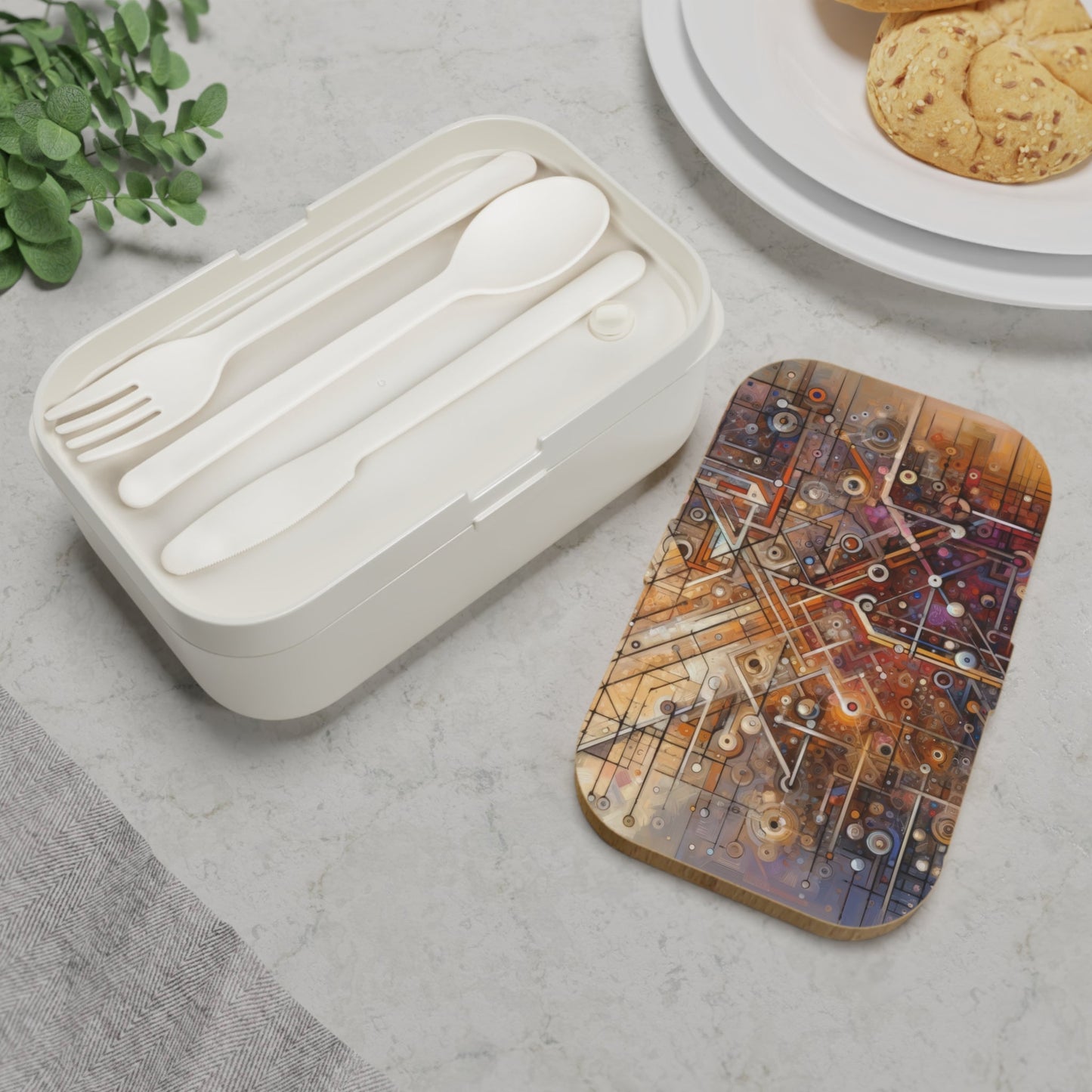 Abstract Structural Complexity Bento Lunch Box - ATUH.ART