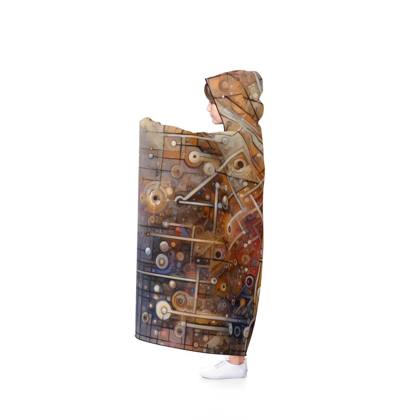 Abstract Structural Complexity Hooded Blanket - ATUH.ART