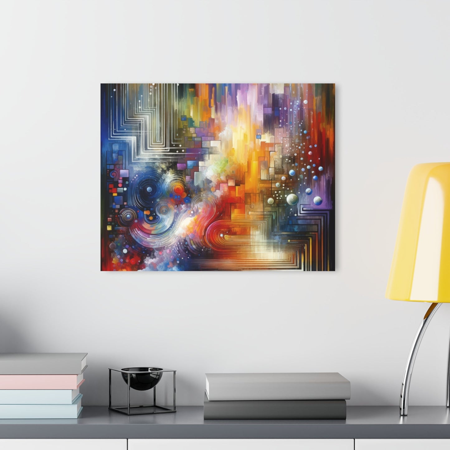 Abstract Technicolor Synthesis Acrylic Prints (French Cleat Hanging) - ATUH.ART