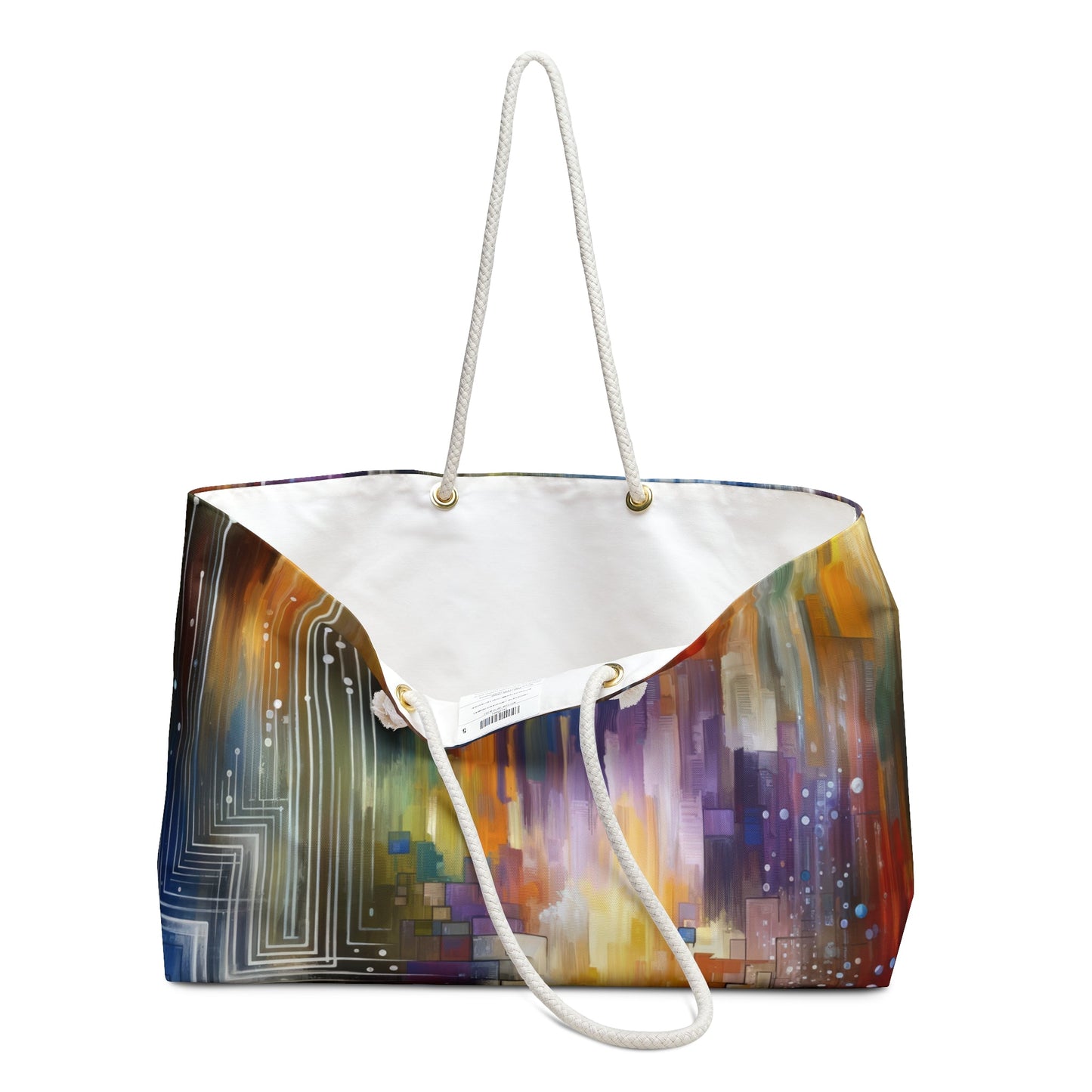 Abstract Technicolor Synthesis Weekender Bag - ATUH.ART