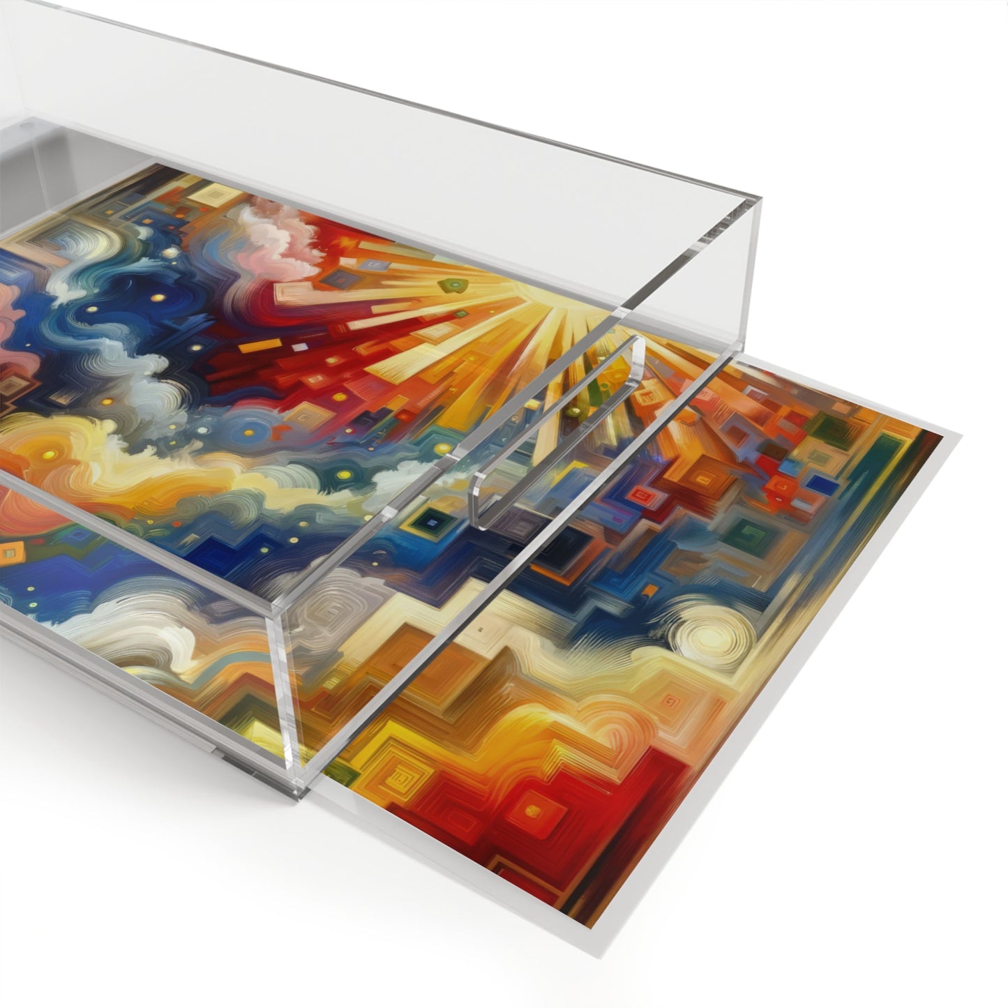 Abundant Resources Burst Acrylic Serving Tray - ATUH.ART