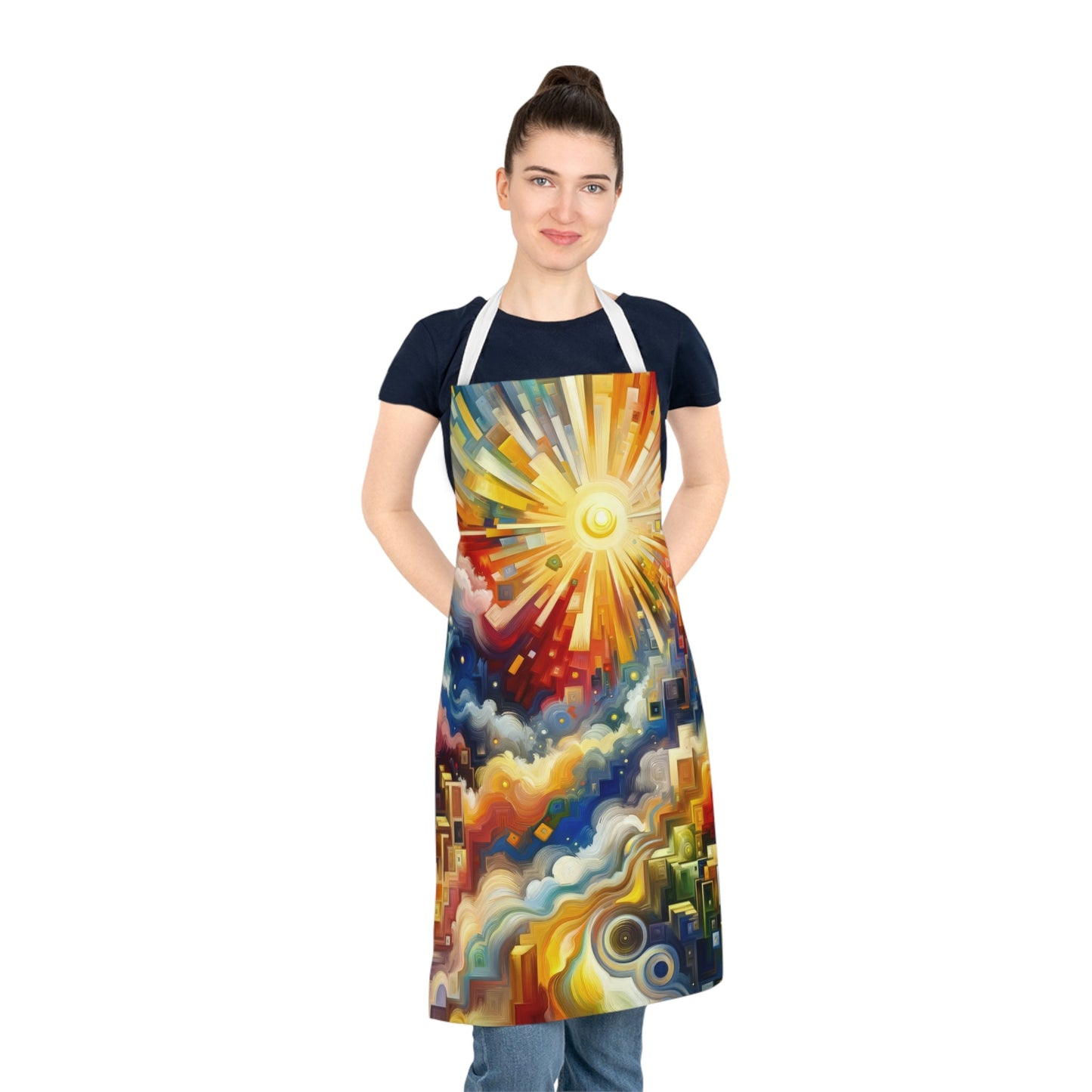 Abundant Resources Burst Adult Apron (AOP) - ATUH.ART