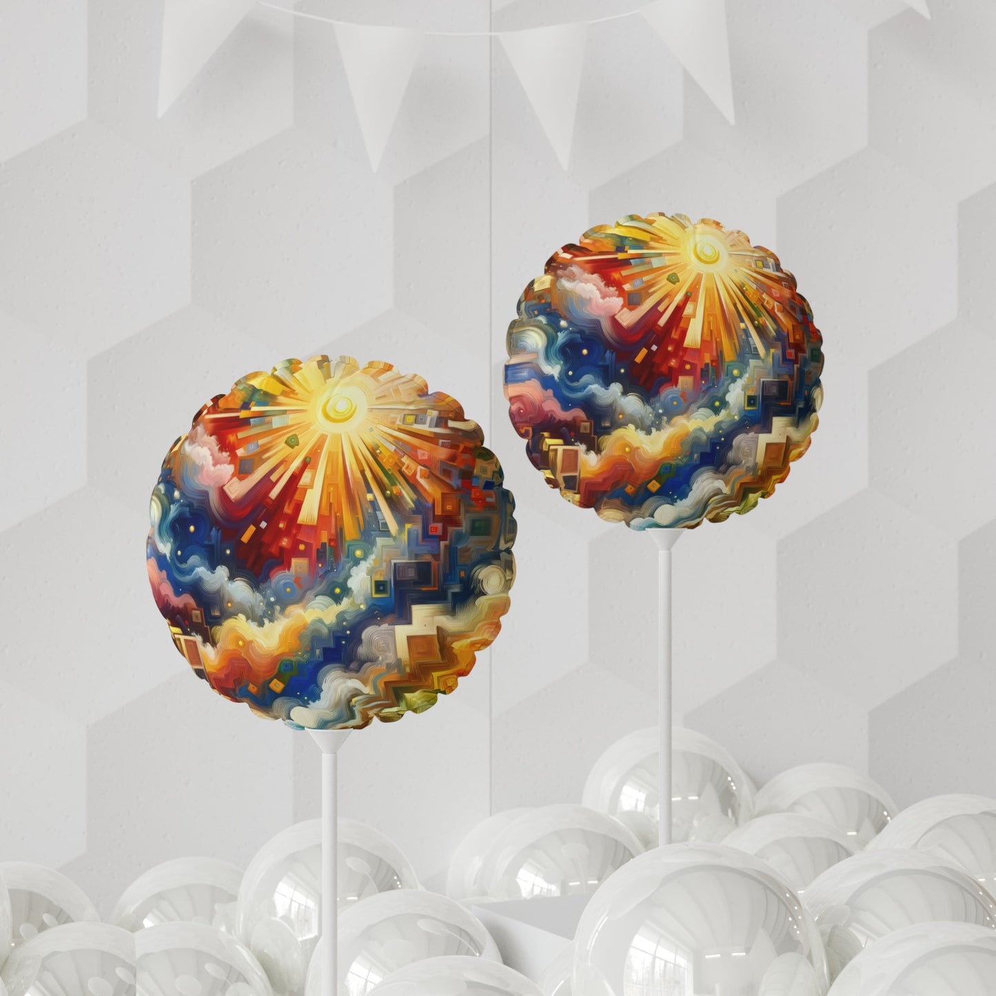 Abundant Resources Burst Balloon (Round and Heart-shaped), 11" - ATUH.ART