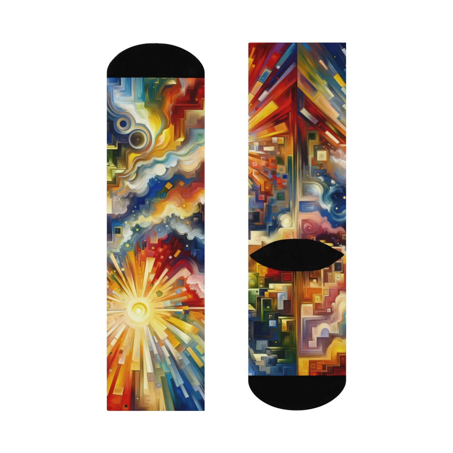 Abundant Resources Burst Cushioned Crew Socks - ATUH.ART