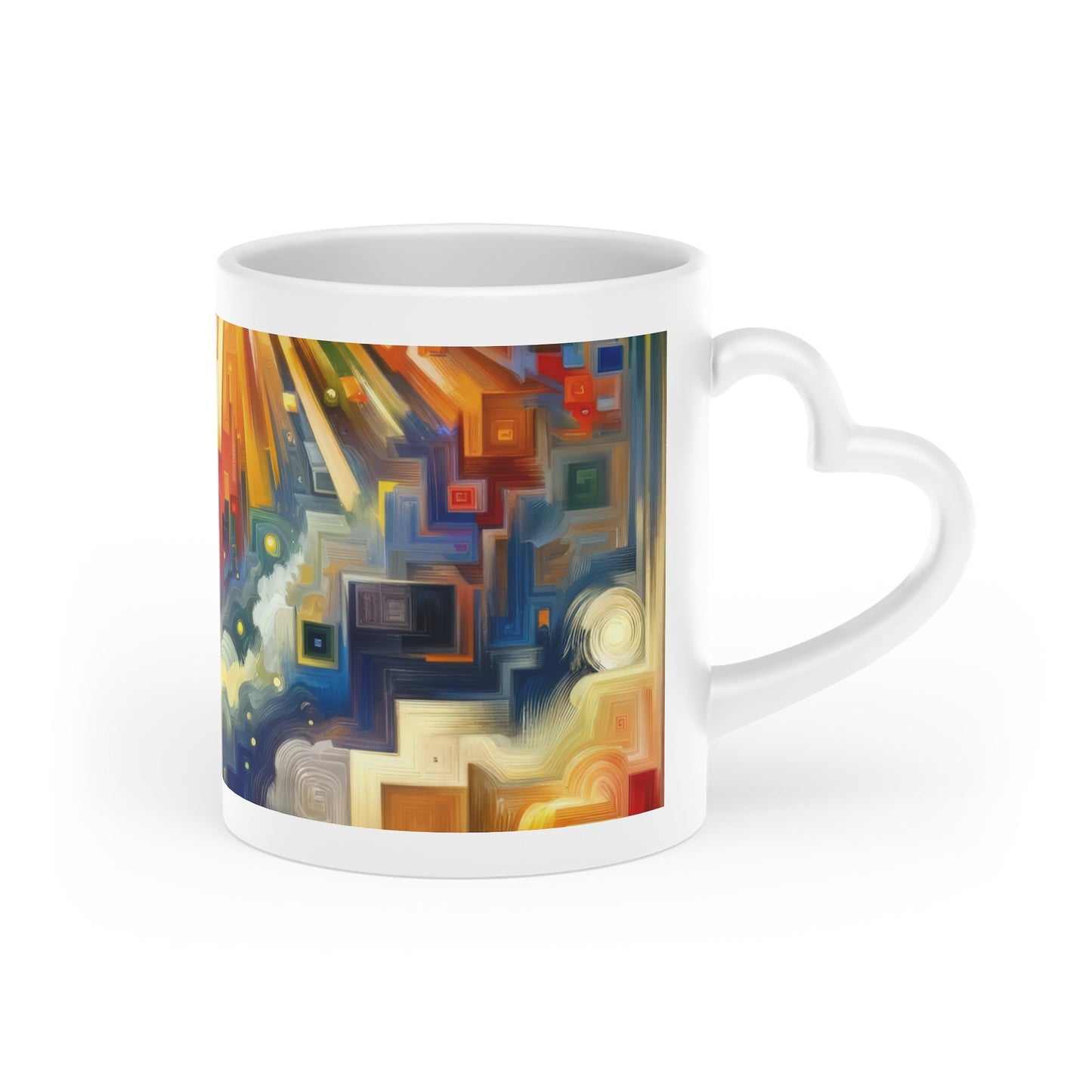 Abundant Resources Burst Heart-Shaped Mug - ATUH.ART