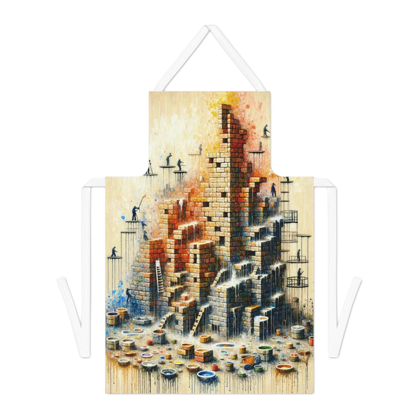 Actions Constructing Society Adult Apron (AOP) - ATUH.ART