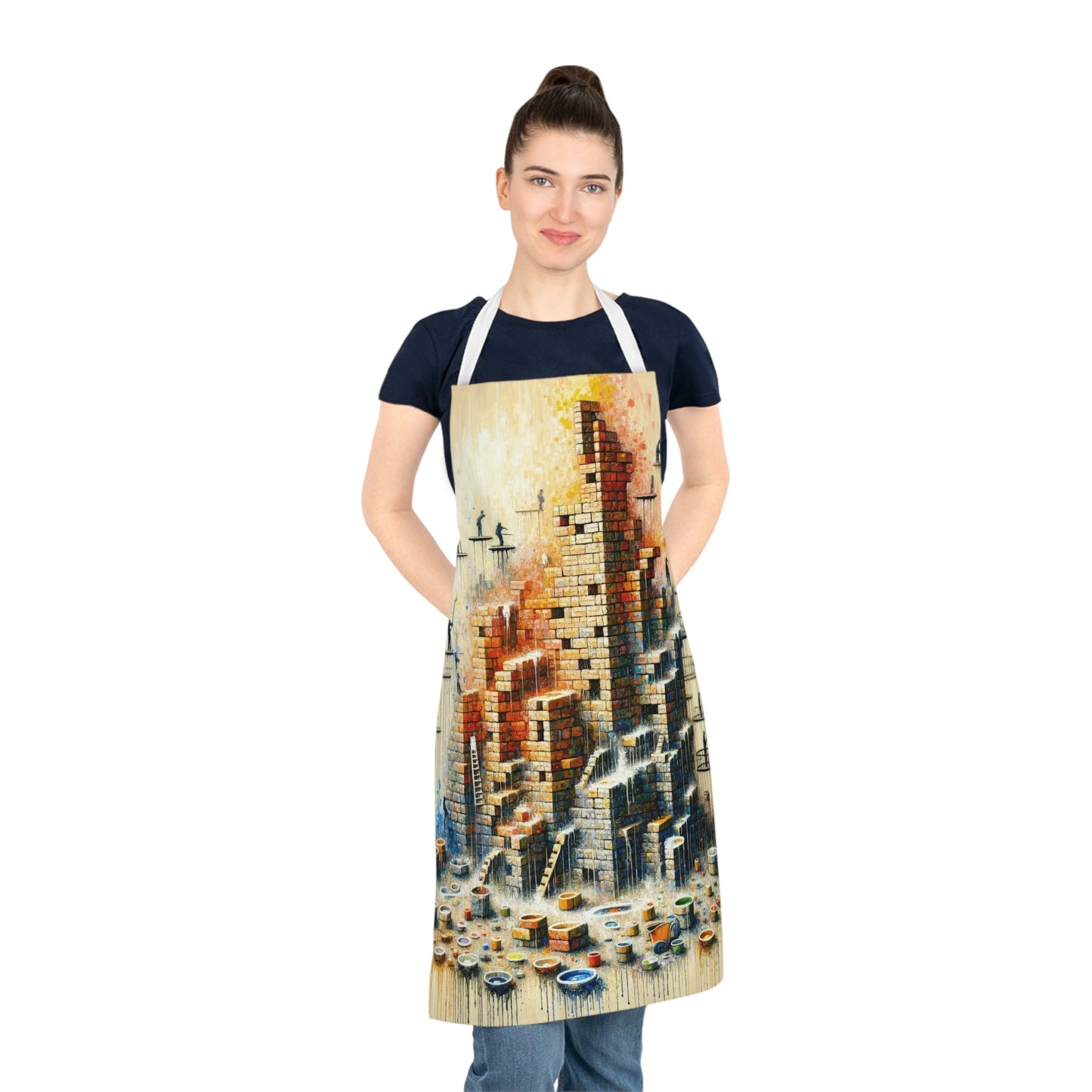 Actions Constructing Society Adult Apron (AOP) - ATUH.ART