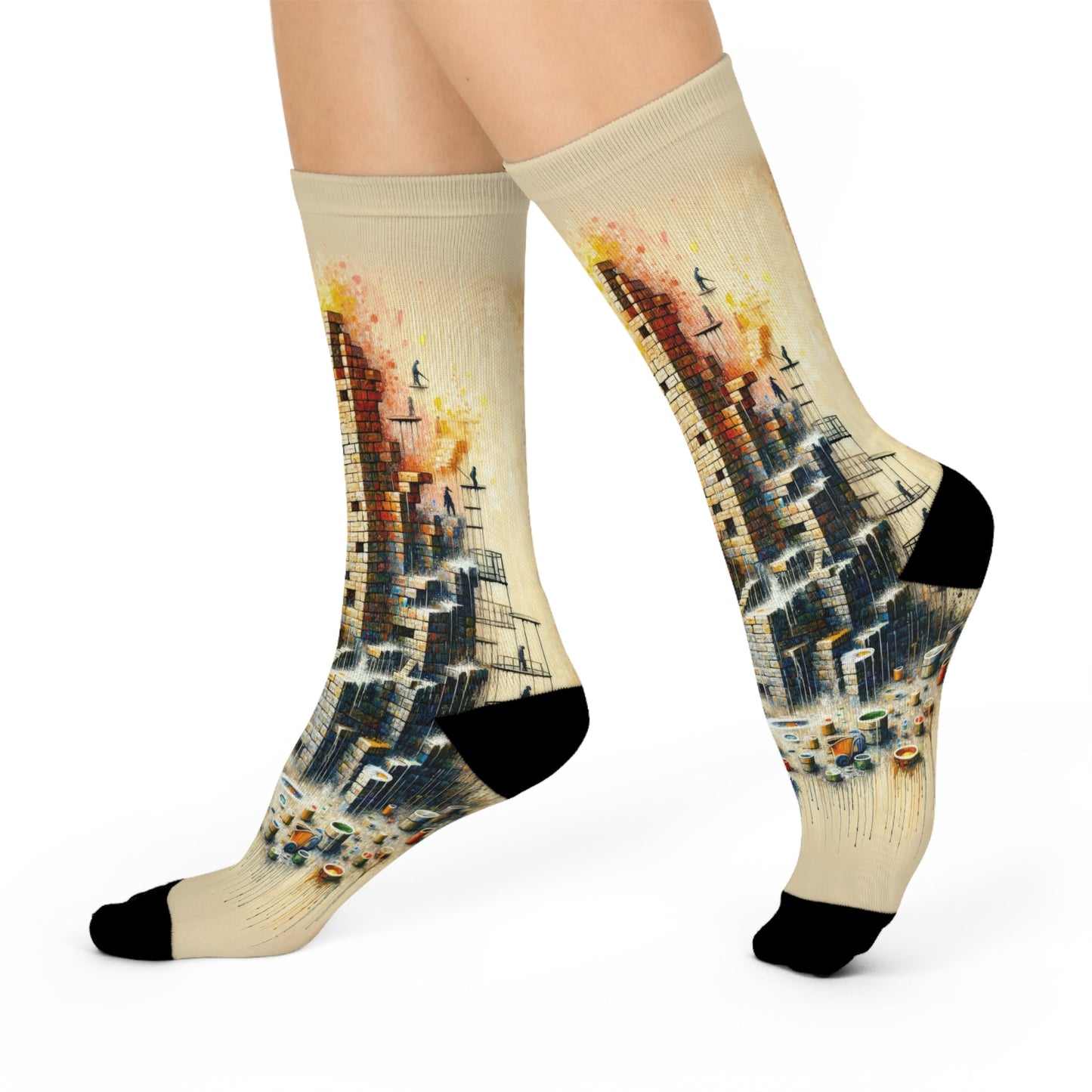 Actions Constructing Society Cushioned Crew Socks - ATUH.ART