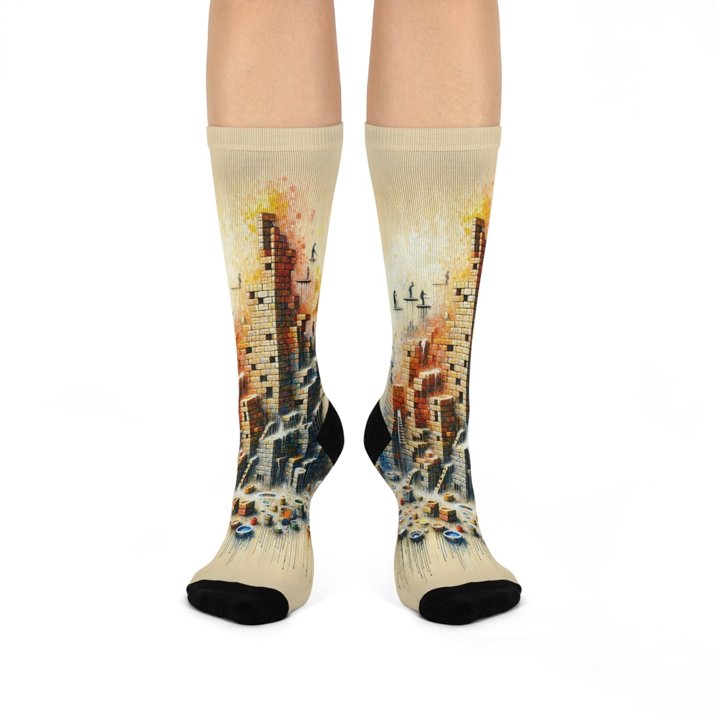 Actions Constructing Society Cushioned Crew Socks - ATUH.ART