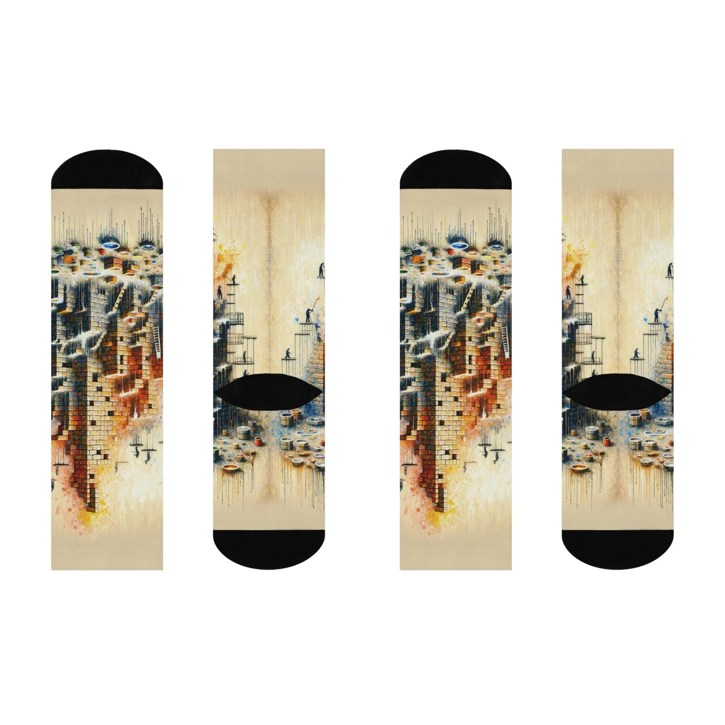 Actions Constructing Society Cushioned Crew Socks - ATUH.ART