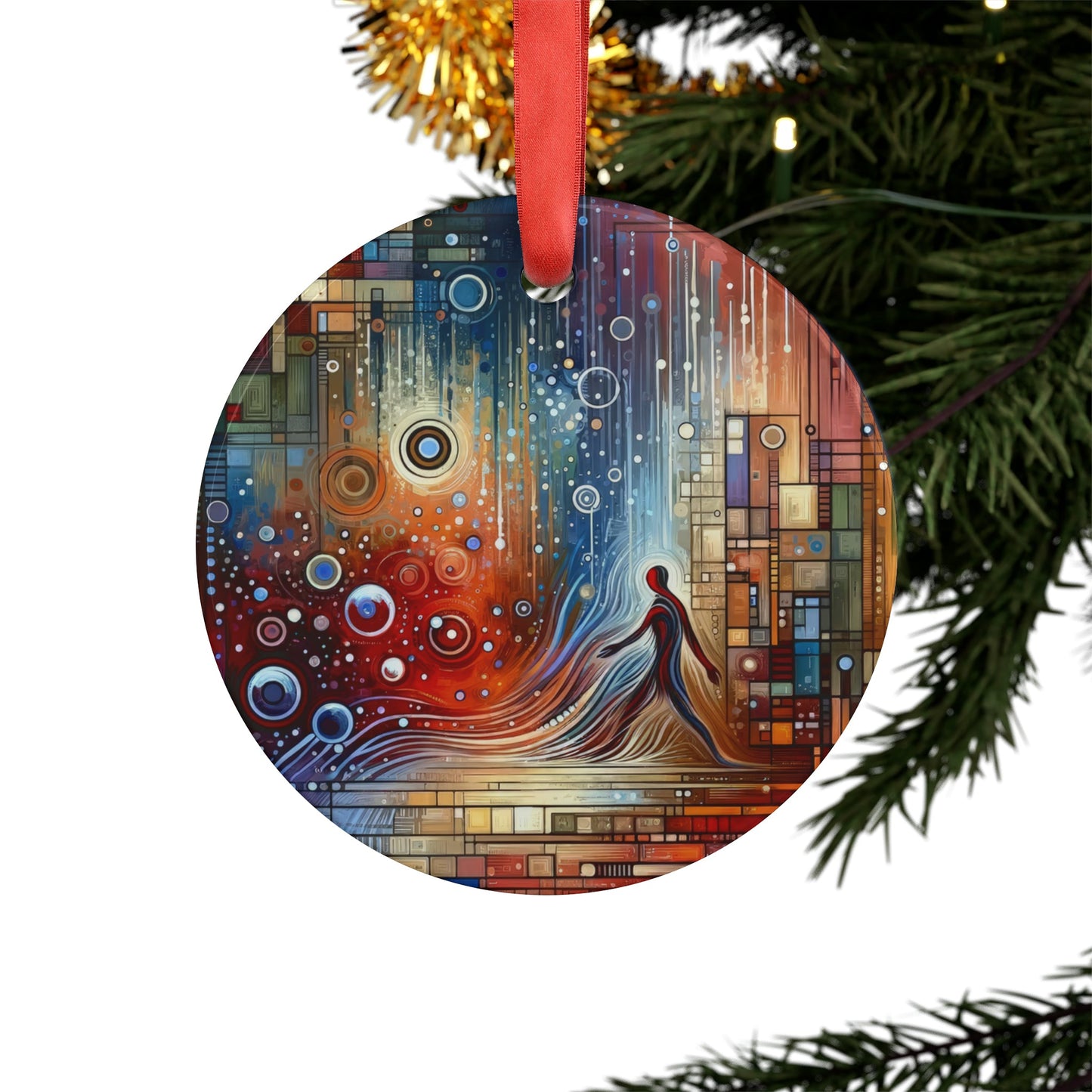 Advocate Ethos Connectivity Acrylic Ornament with Ribbon - ATUH.ART