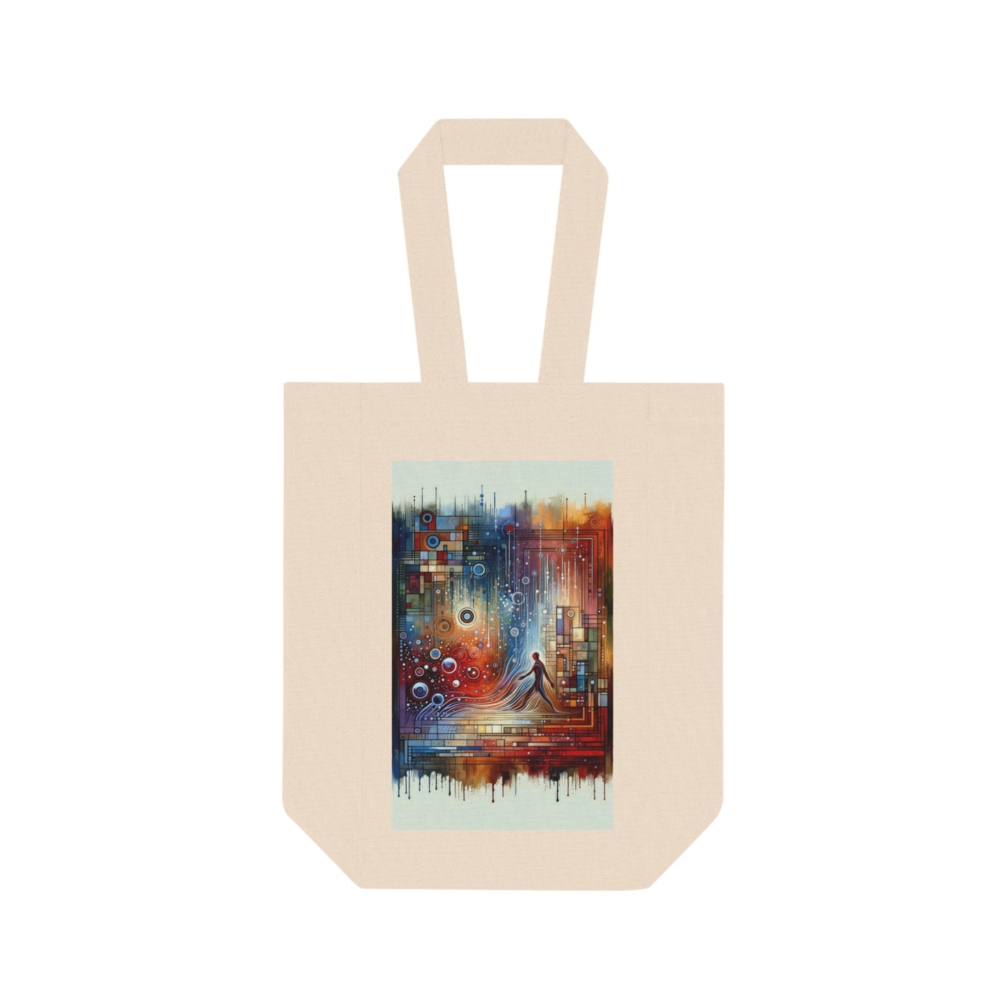 Advocate Ethos Connectivity Double Wine Tote Bag - ATUH.ART