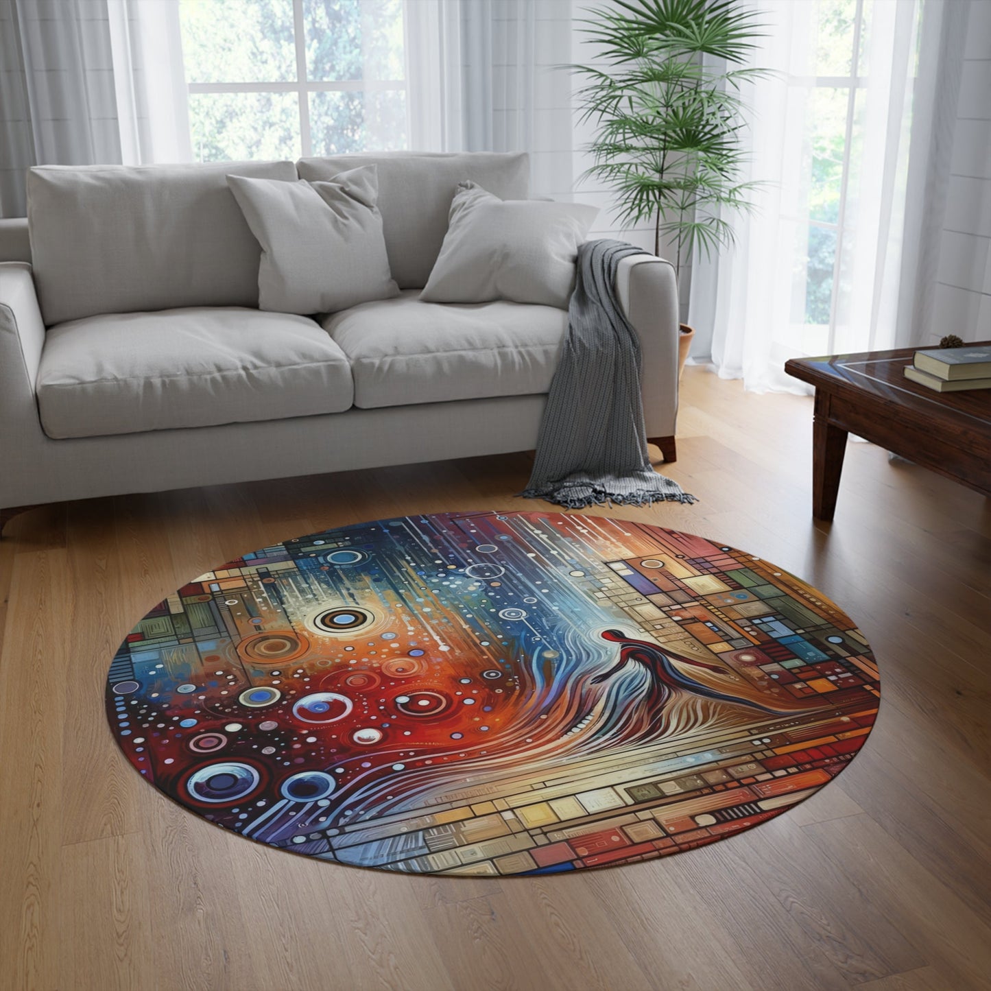 Advocate Ethos Connectivity Round Rug - ATUH.ART