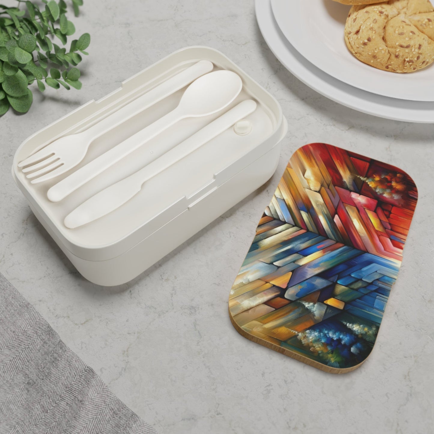 Anchored Tenets Abstraction Bento Lunch Box - ATUH.ART