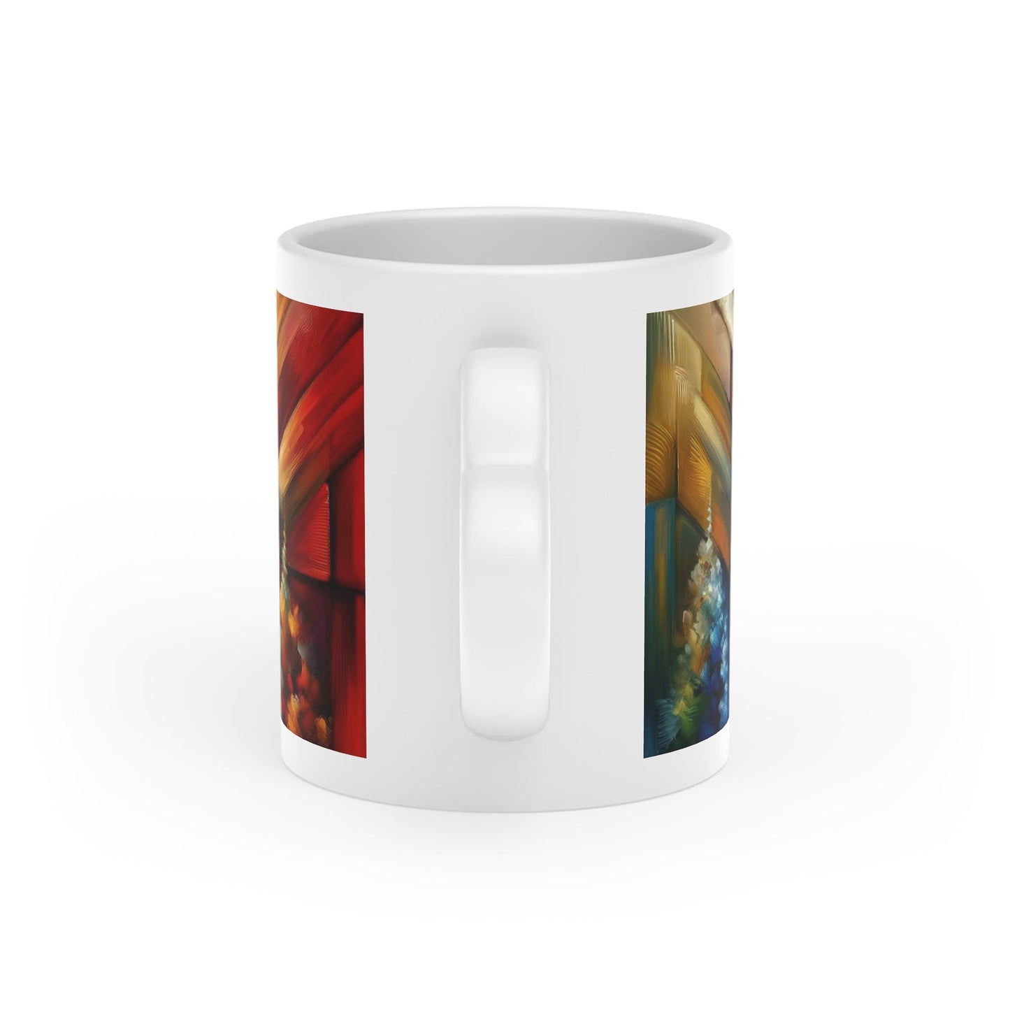 Anchored Tenets Abstraction Heart-Shaped Mug - ATUH.ART