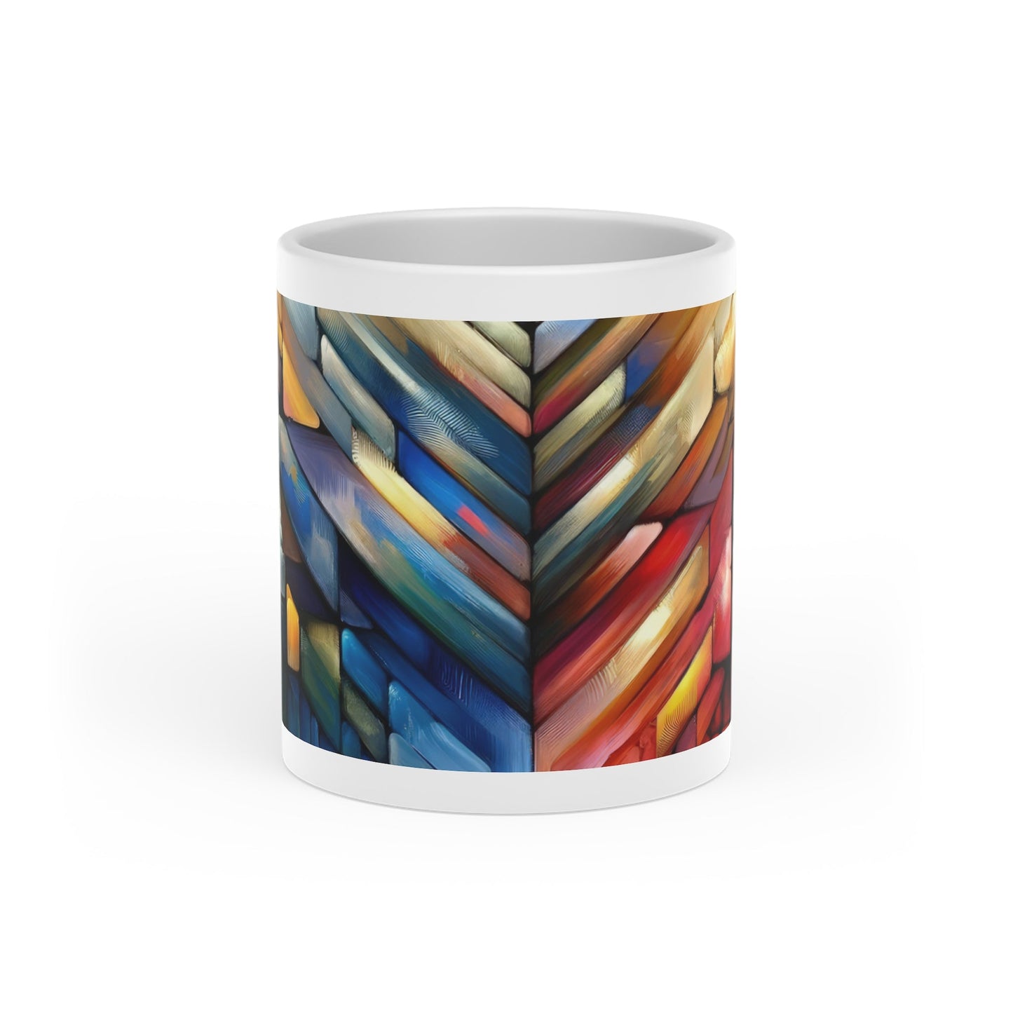 Anchored Tenets Abstraction Heart-Shaped Mug - ATUH.ART