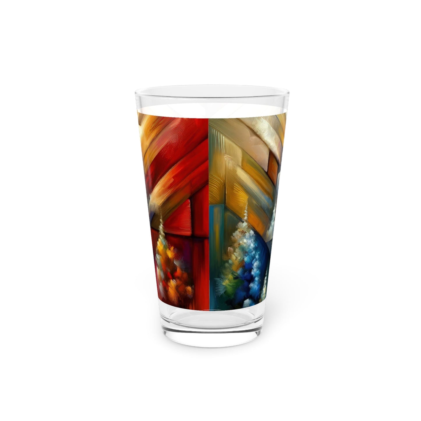 Anchored Tenets Abstraction Pint Glass, 16oz - ATUH.ART