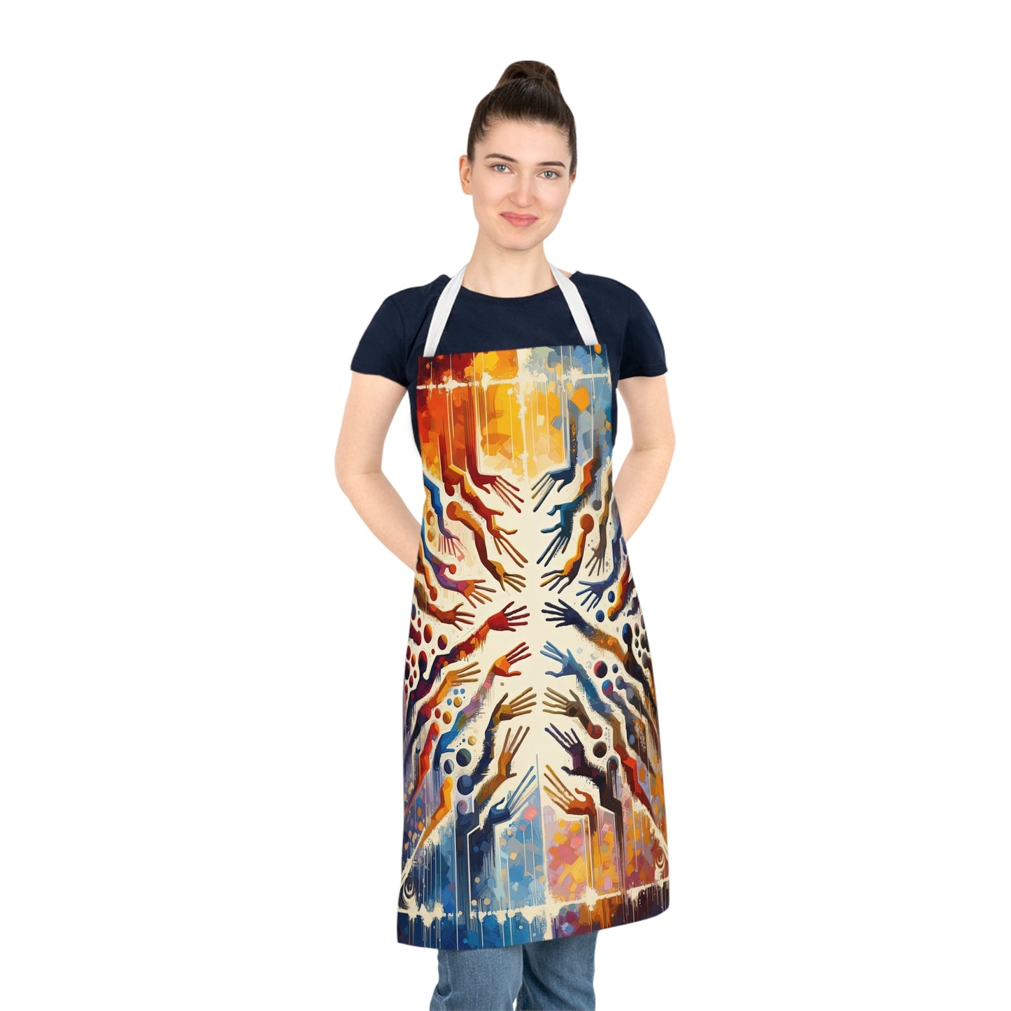 Architects Wisdom Tachism Adult Apron (AOP) - ATUH.ART