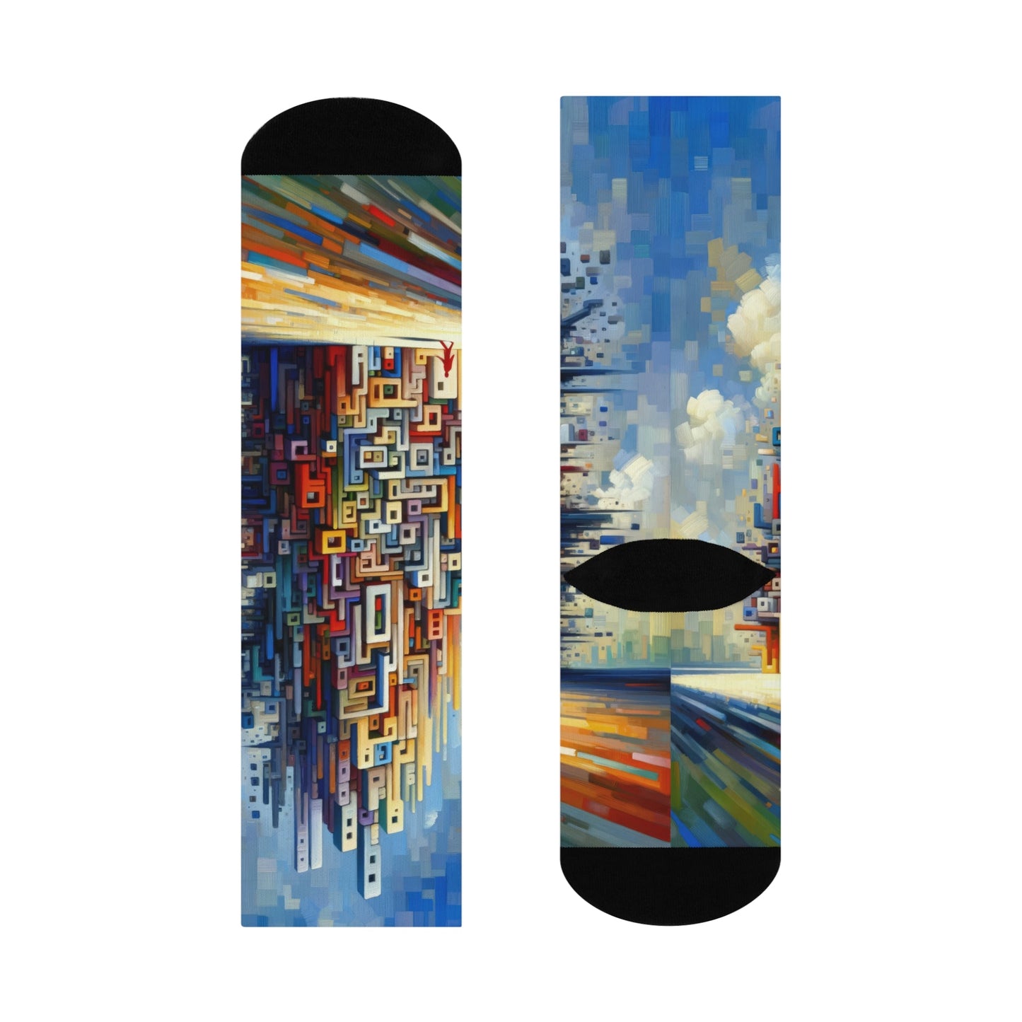 Architectural Endeavor Tapestry Cushioned Crew Socks - ATUH.ART