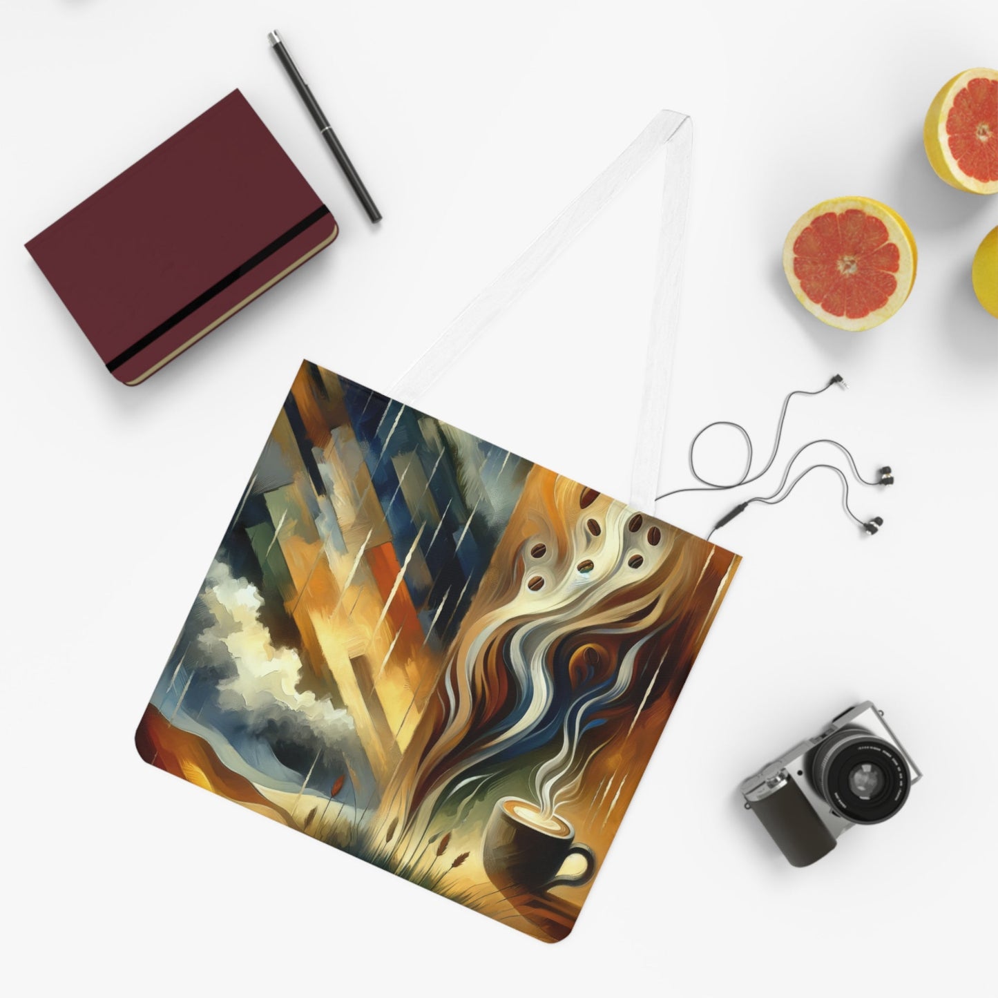 Aromatic Earth Encounter Shoulder Tote Bag (AOP) - ATUH.ART